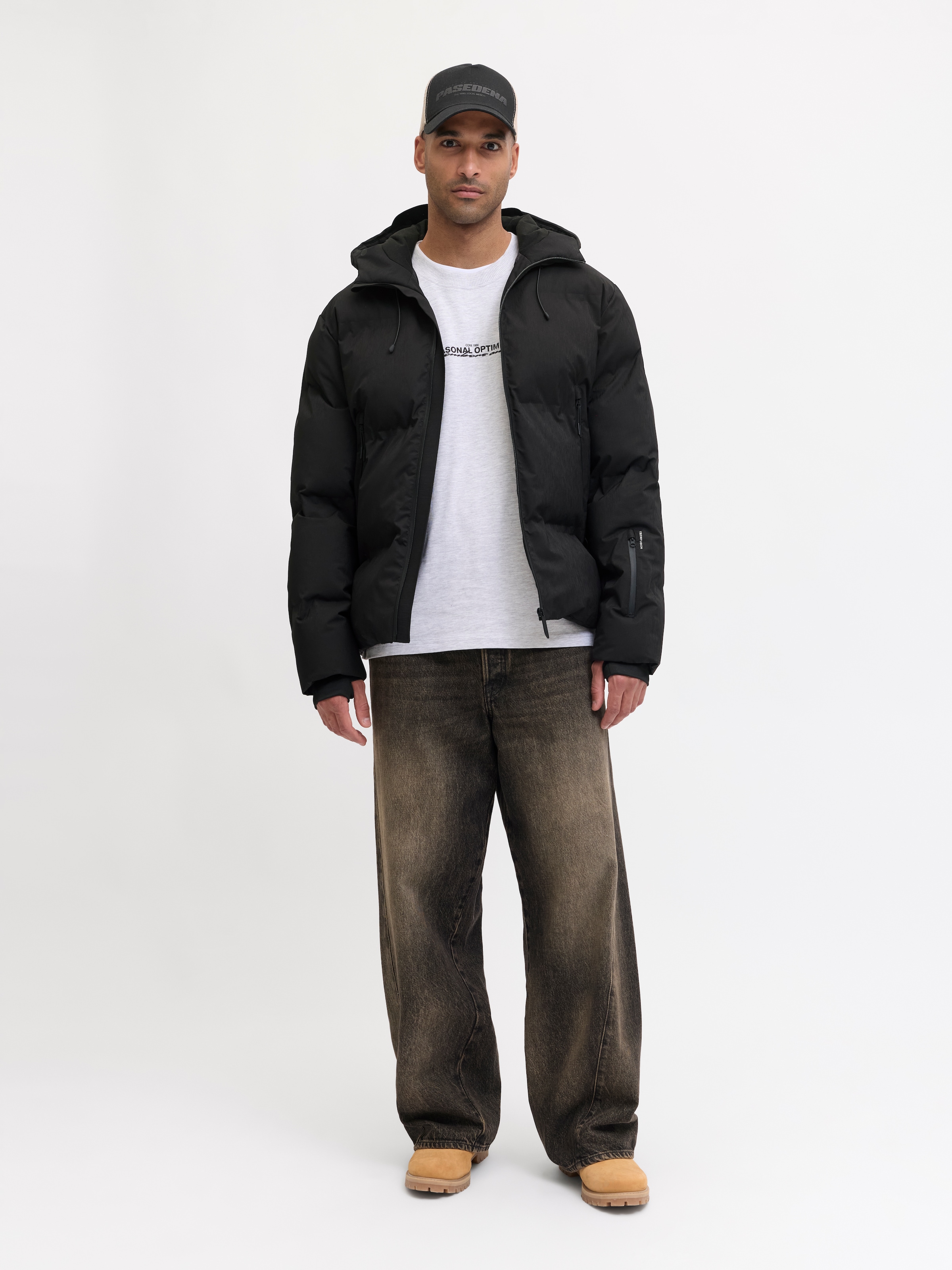 Jack & Jones Veste matelassée »JCOFUSION TECHNICAL PUFFER JACKET SN« mit Kapuze