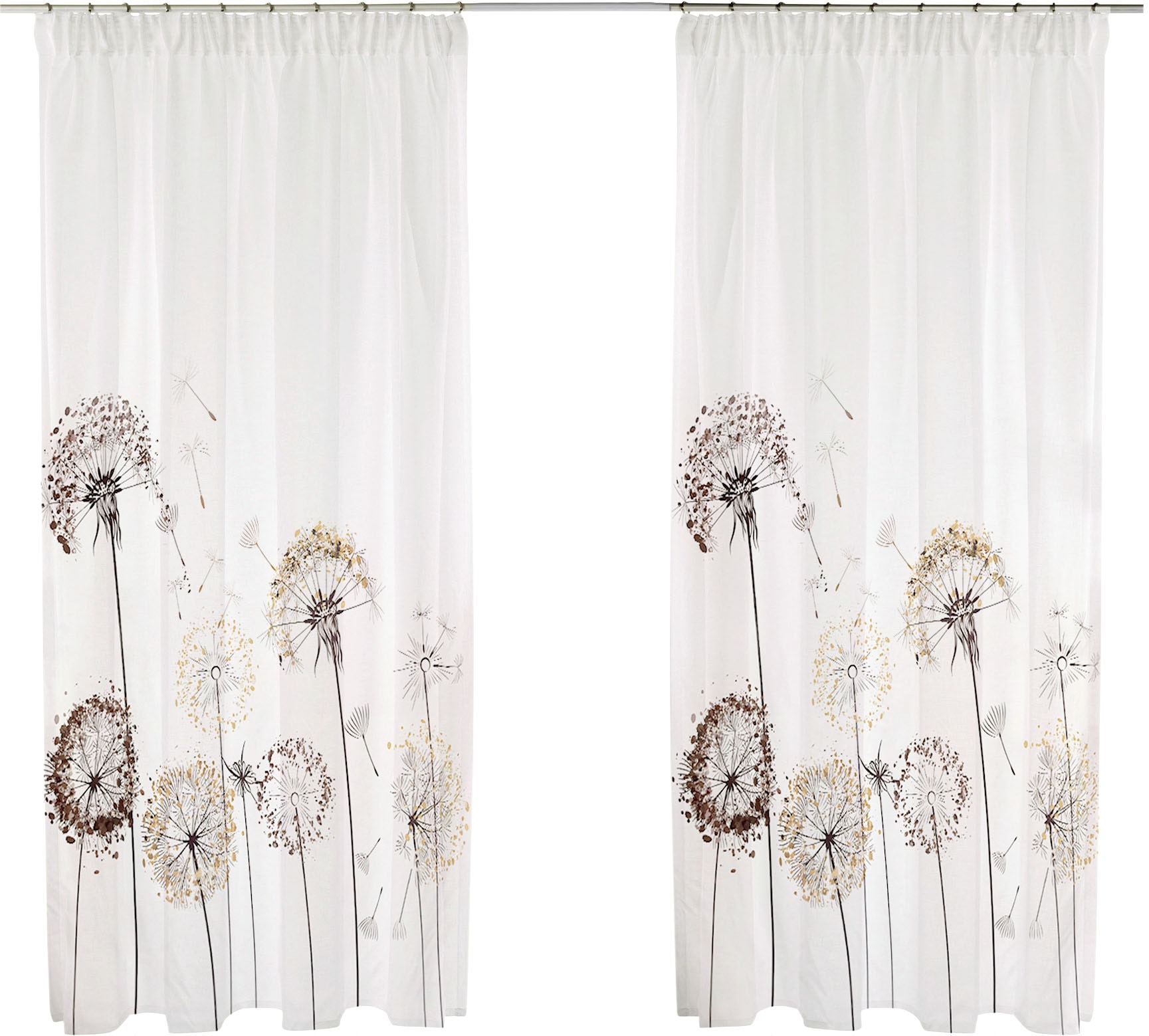 GOODproduct Rideau »Nannette« Bande multifonctionnelle 1 cuis tlg. semi-transparent, à motifs, facile d’entretien, différentes tailles