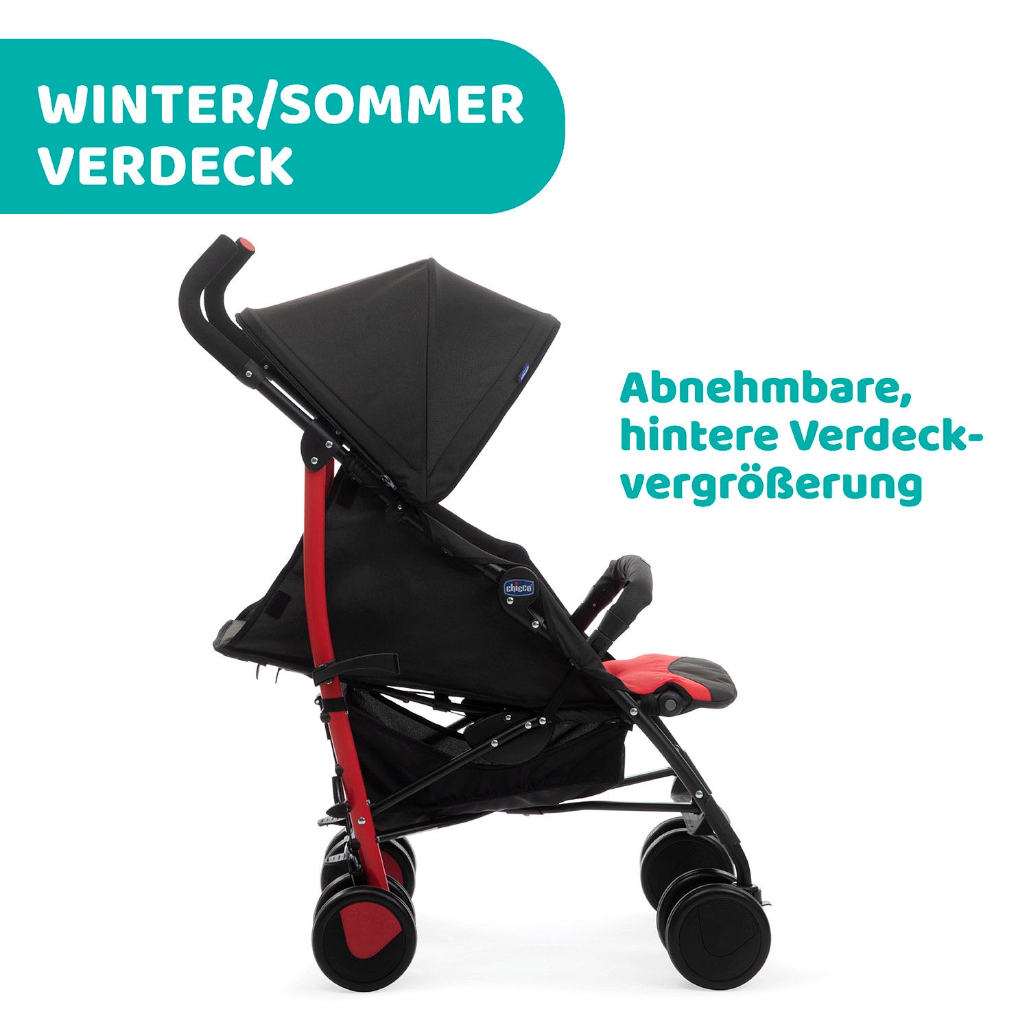 Chicco Kinder-Buggy »Echo, Scarlet«, mit Frontbügel;