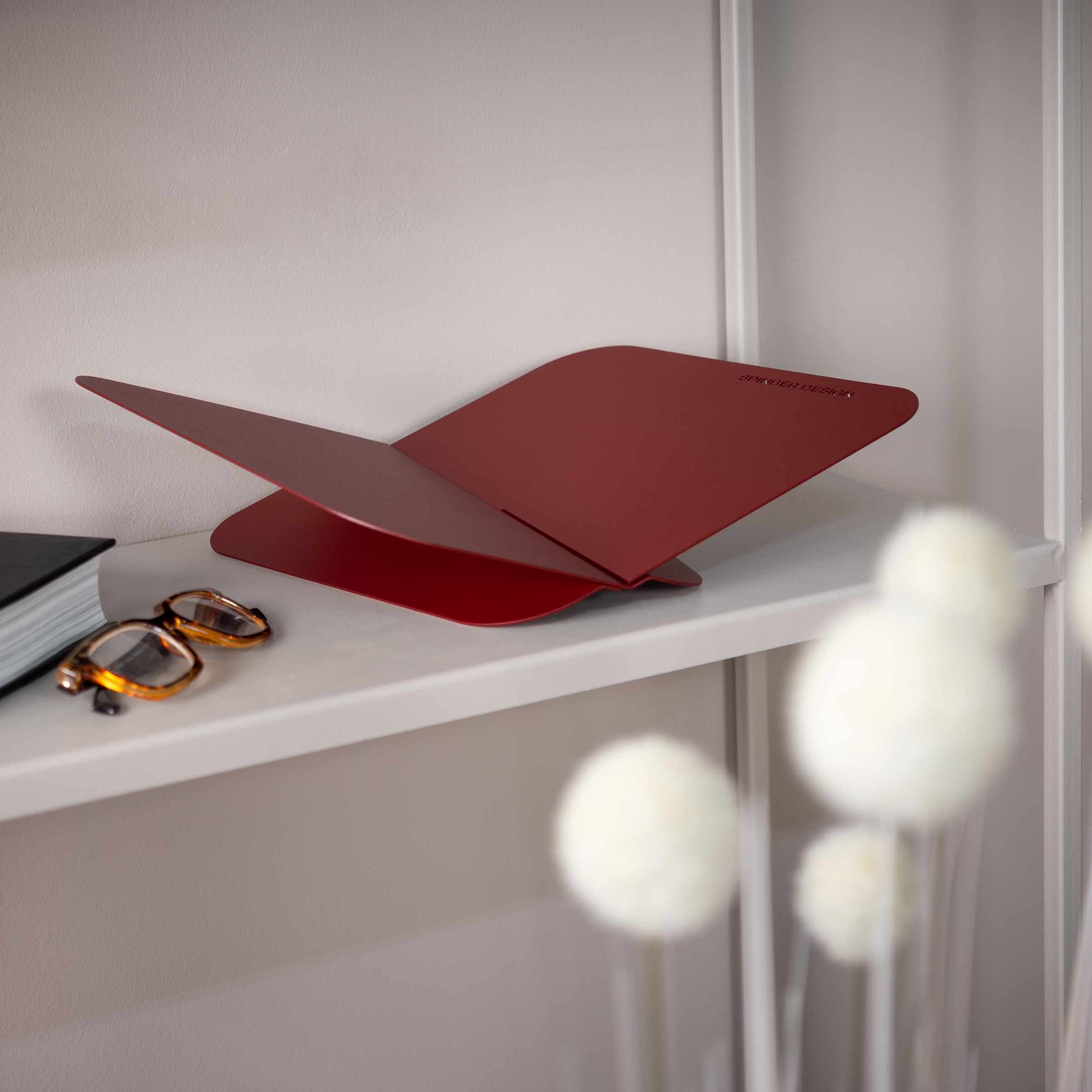 Spinder Design Serre-livres »ATALANTA« porte-livres moderne en acier peint par poudrage