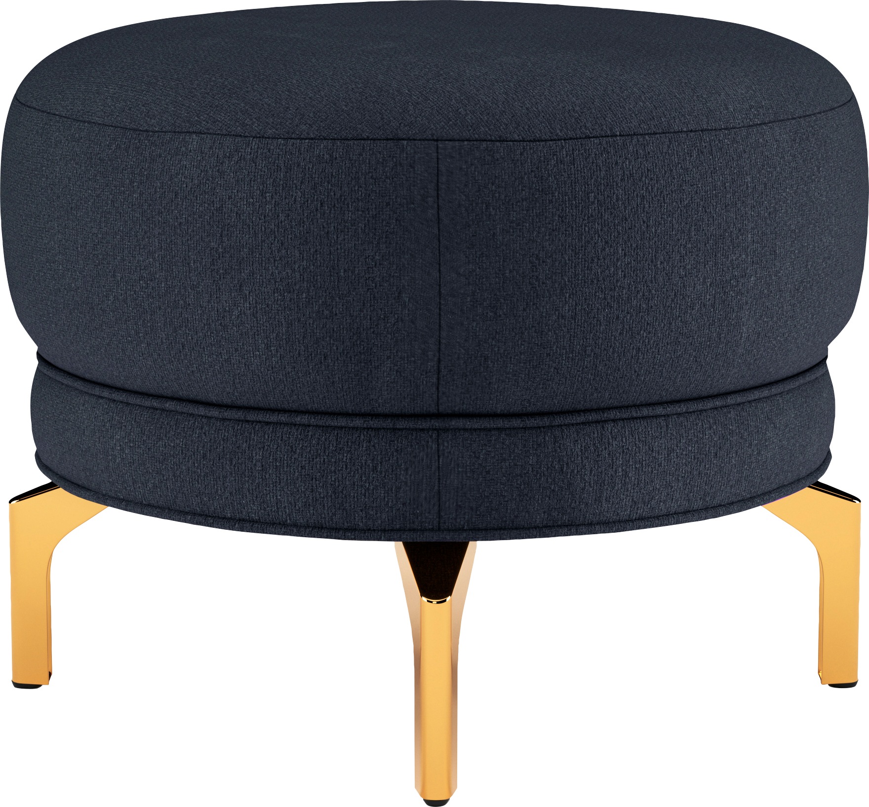 sit&more Polsterhocker »Orient 3«, goldfarbene Metallfüsse