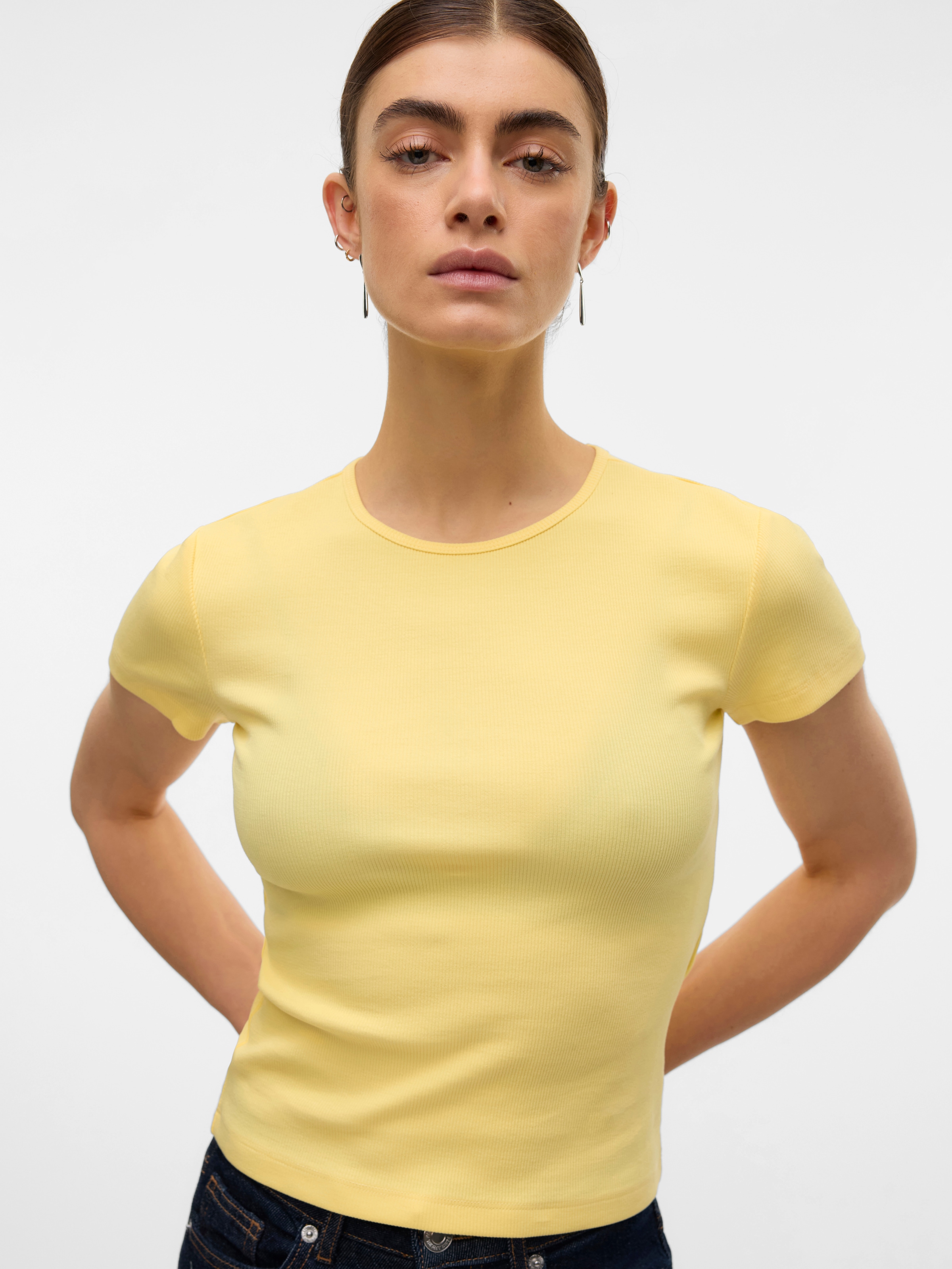 Vero Moda Rundhalsshirt »VMCHLOE SS SHORT TOP JRS NOOS«