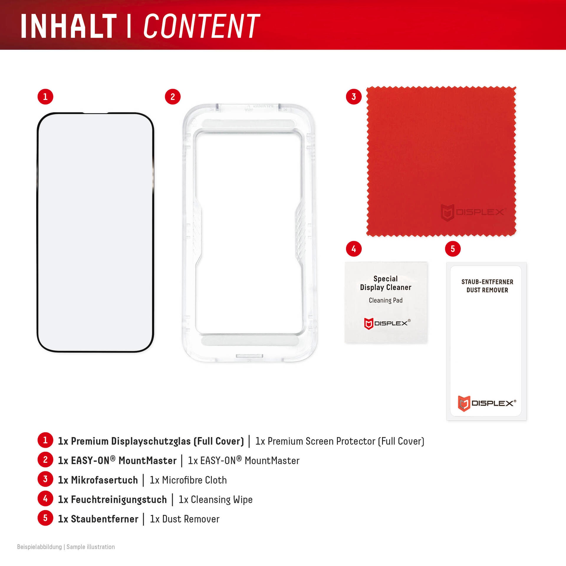 Displex Displayschutzglas »Premium Glass Screen Protector Full Cover mit MountMaster« für Samsung Galaxy S26+ Displayschutzfolie, Schutzfolie, Bildschirmschutz, kratz- & stossfest