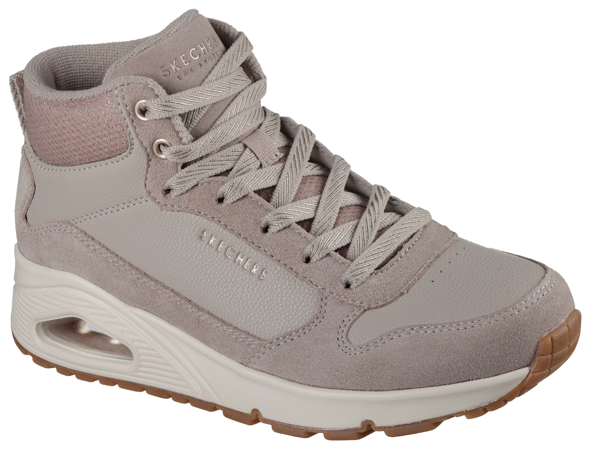 Image of Skechers Keilsneaker "UNO-STACRE SHINE" High Top Sneaker, Schnürboots mit Luftkammern Sohle