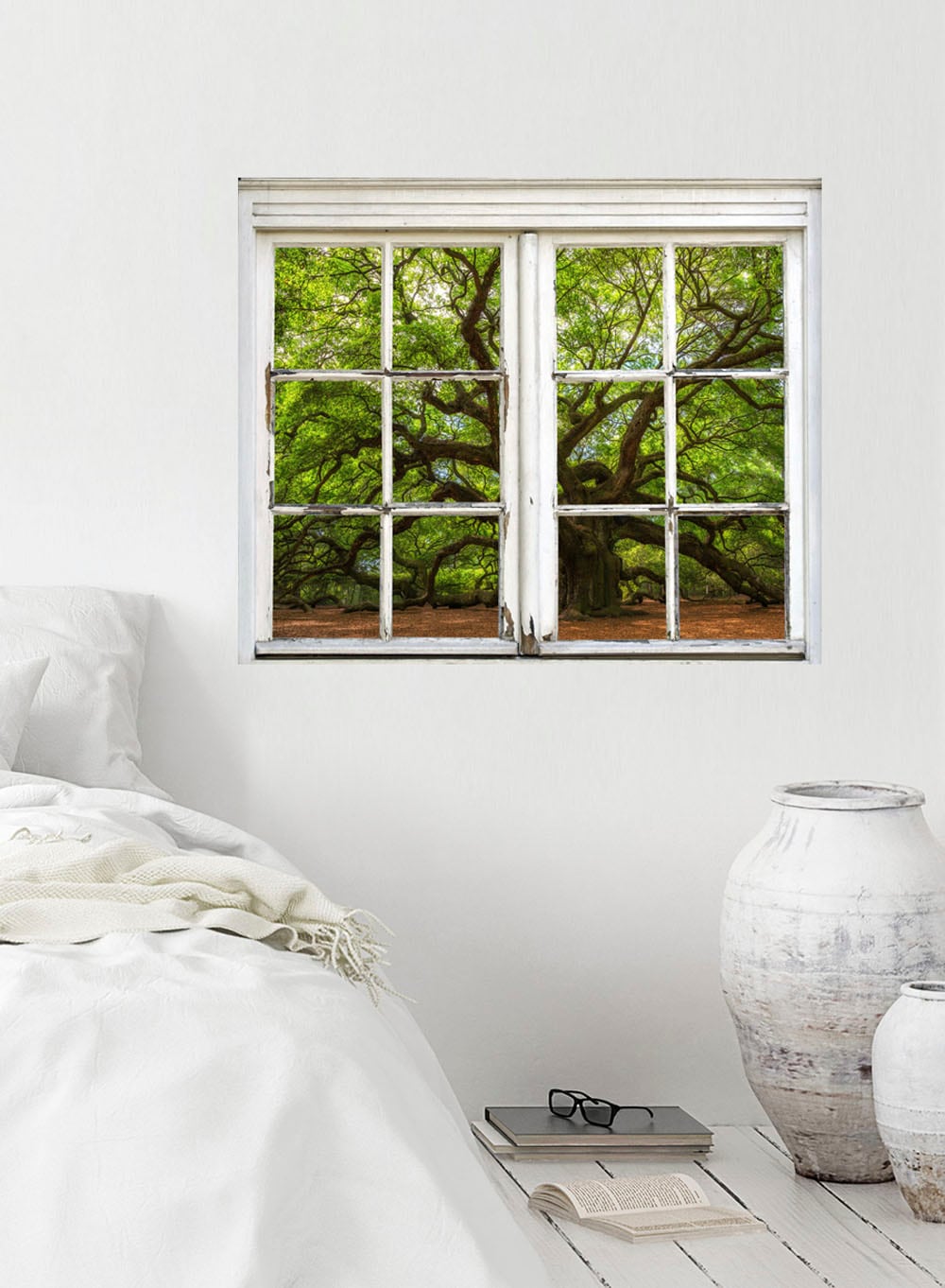queence Wandsticker »Baum«, Wandsticker, Wandbild, selbstklebend, 3D, Fenster