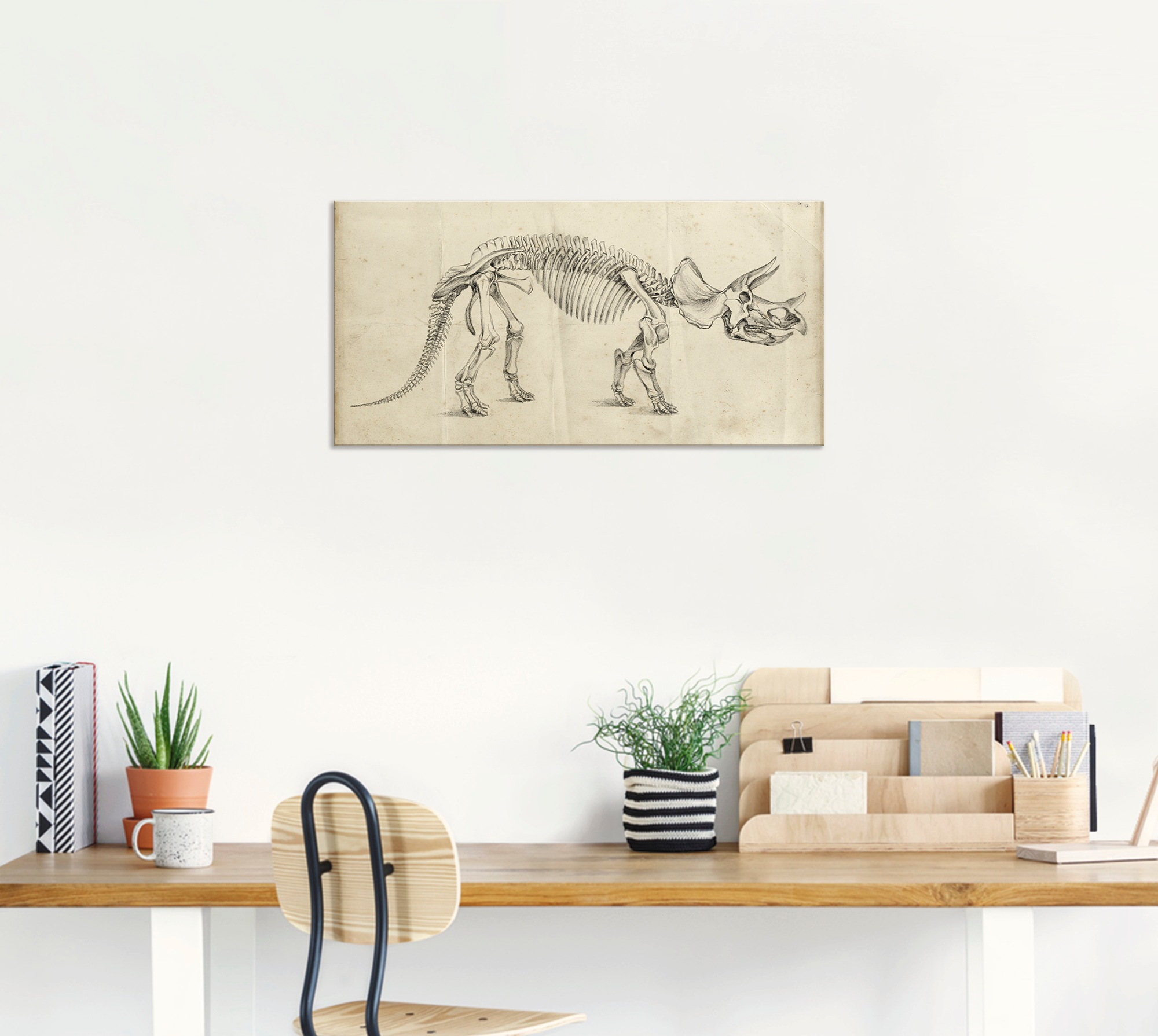 Artland Wandbild »Dinosauria Lehre II«, Dinosaurier, (1 St.), als Alubild, Outdoorbild, Poster in verschied. Grössen