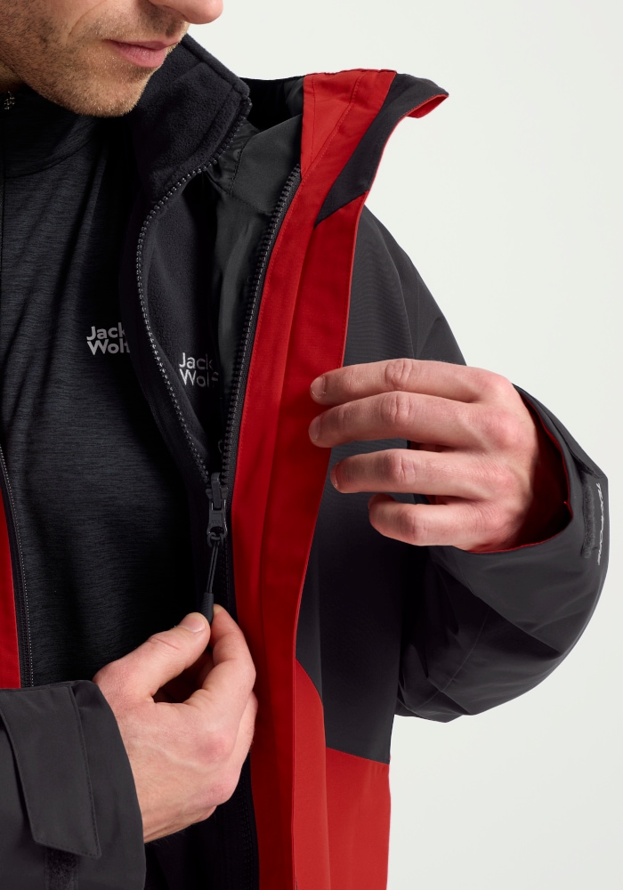 Jack Wolfskin 3-in-1-Funktionsjacke »STONETRAIL 3IN1 JKT M« für Sportmode und Outdoormode, sportlicher Stil, 3-in-1-Funktionsjacke
