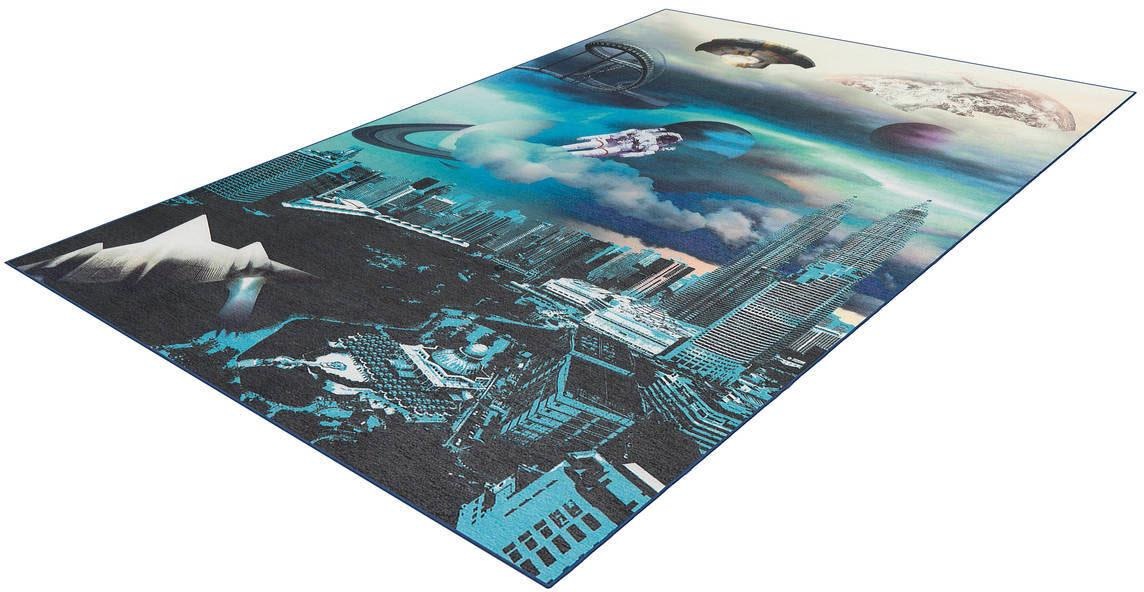 Image of Arte Espina Teppich »Flash 2704«, rechteckig, 9 mm Höhe, feiner Chenille Teppich, kunstvolles Design, Wohnzimmer bei Ackermann Versand Schweiz