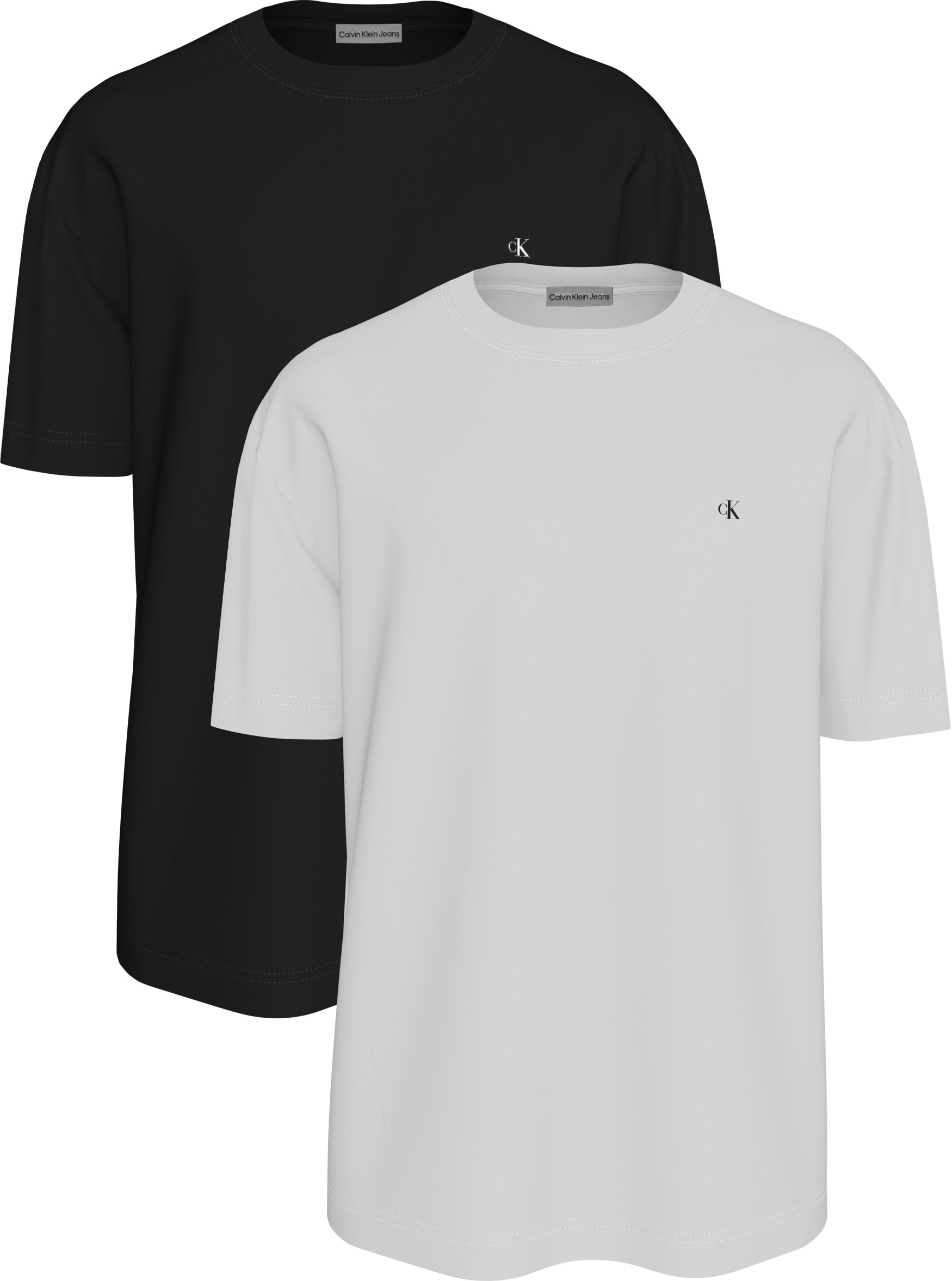 Image of Calvin Klein Jeans T-Shirt "SS CLASSIC MONOGRAM TEE 2PK" 2 Stk. Mit Rundhalsausschnitt, regular fit