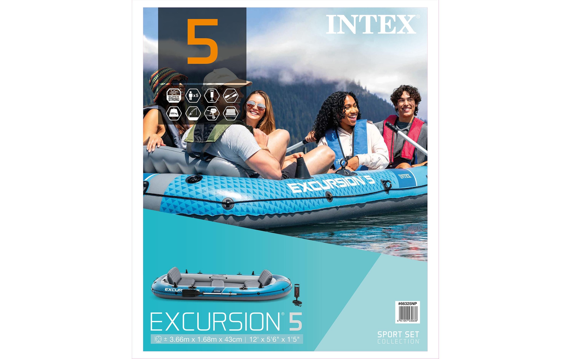 Intex Schlauchboot »Excursion 5 Boot-Set für 5 Personen«