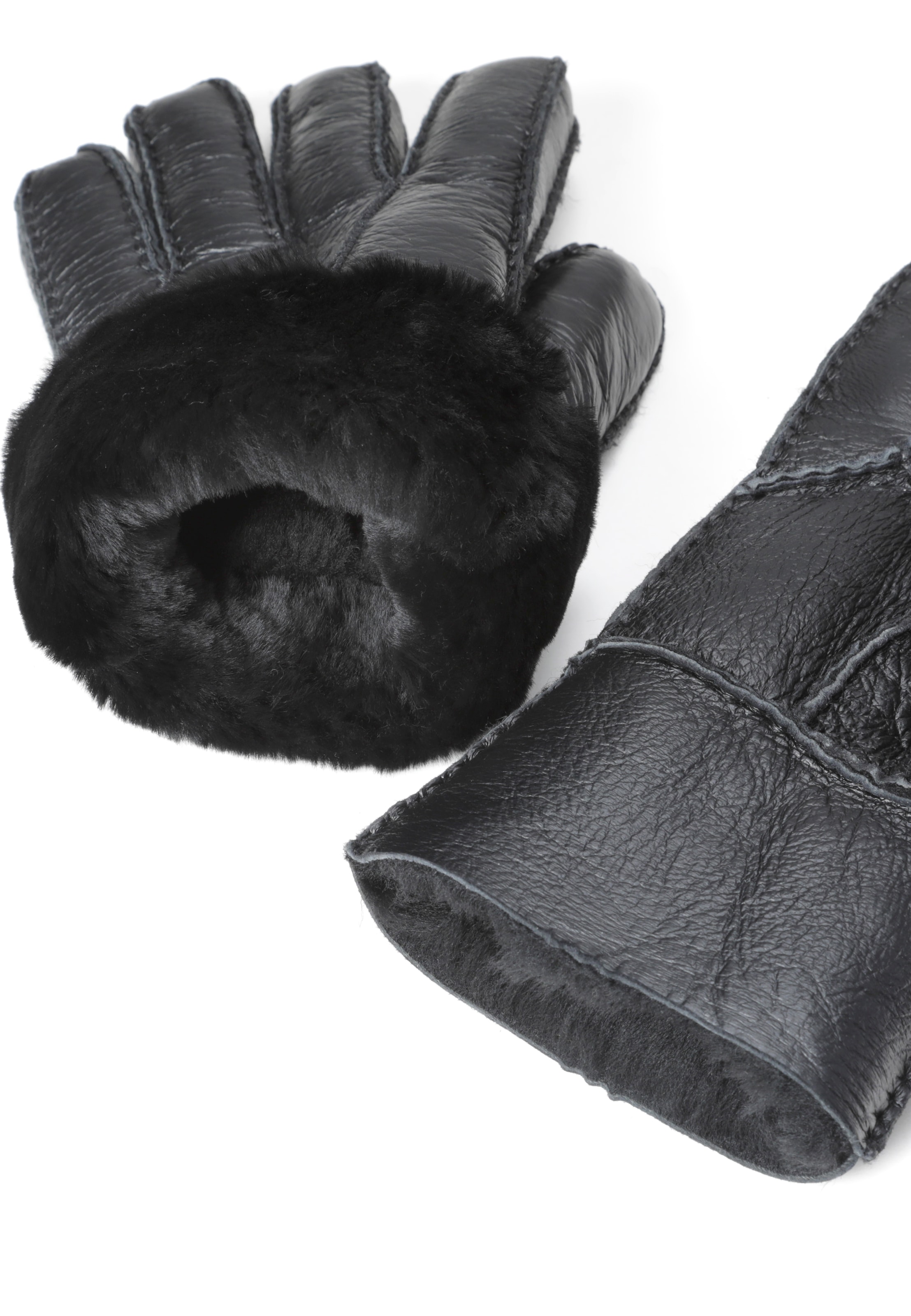PEARLWOOD Lederhandschuhe »BELL«, (1 Paar), warm gefüttert, höherer Schaft
