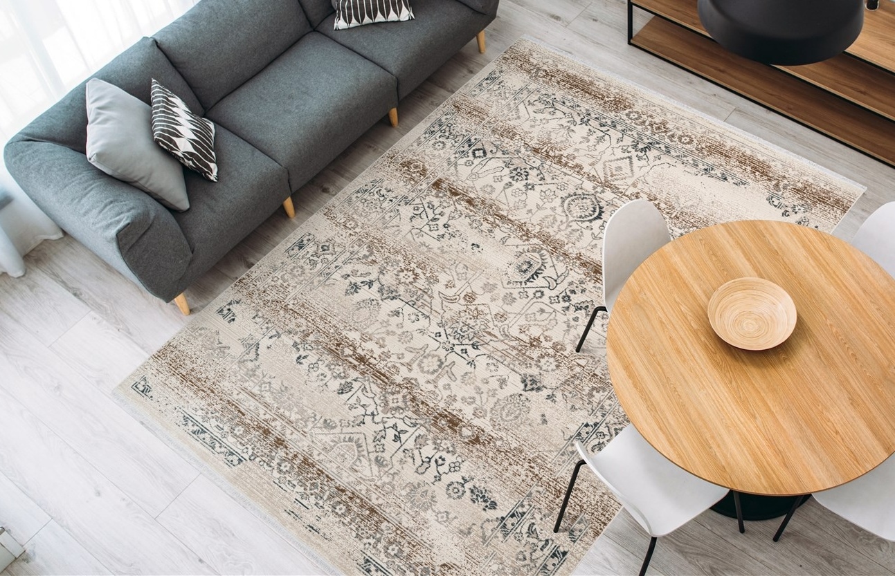 Image of calo-deluxe Teppich "Valessa-606" rechteckig 5 mm Höhe Wohnzimmer