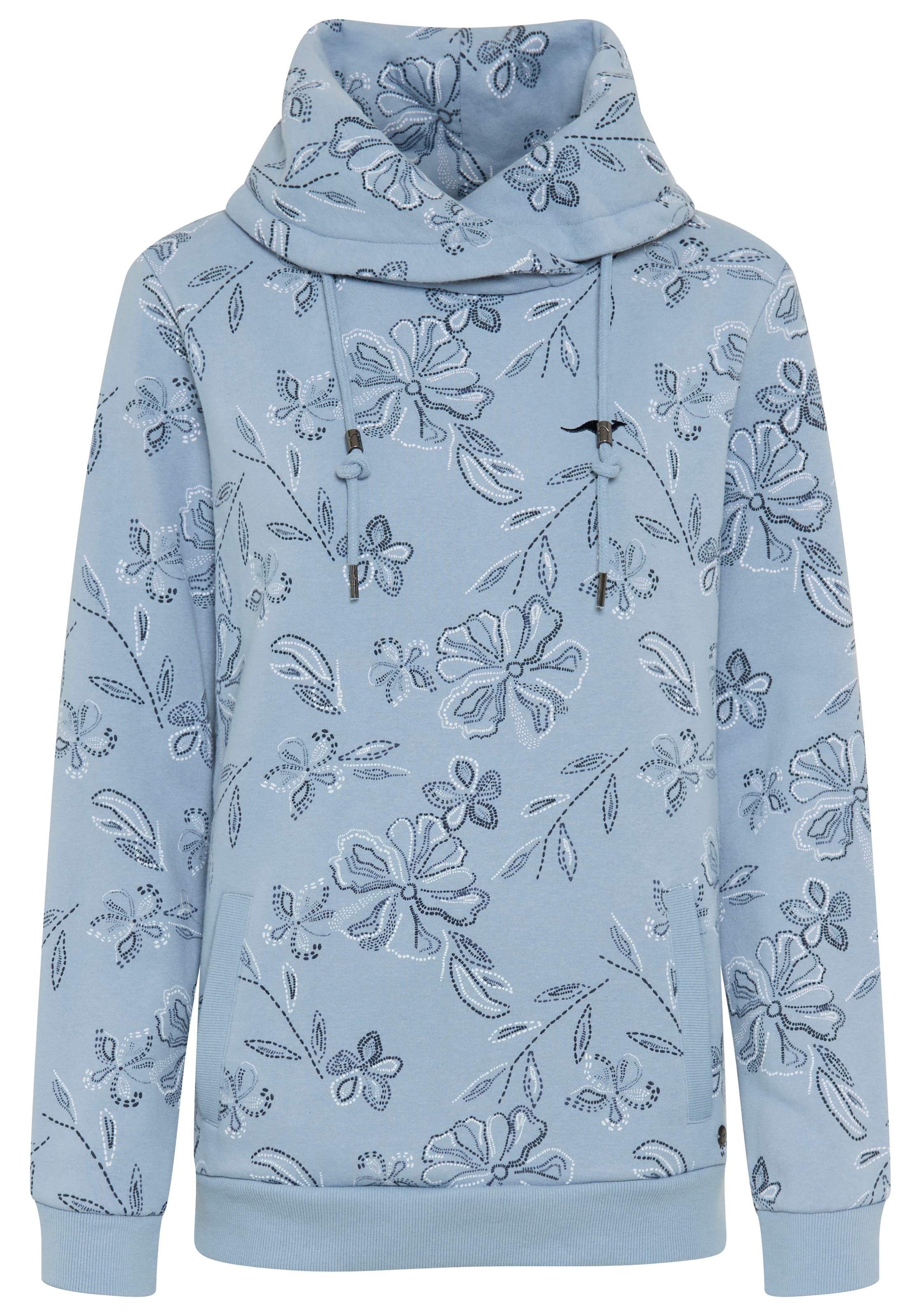KangaROOS Sweat-shirt , avec col montant haut, longueur couvrant les hanches, coupe ajustée
