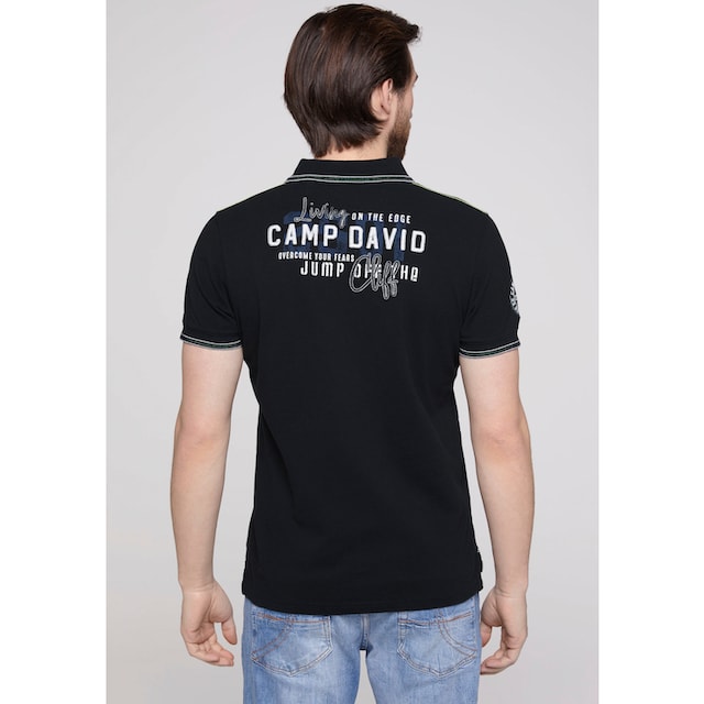 CAMP DAVID Poloshirt, mit Kontrastnähten auf den Schultern Découvrir sur