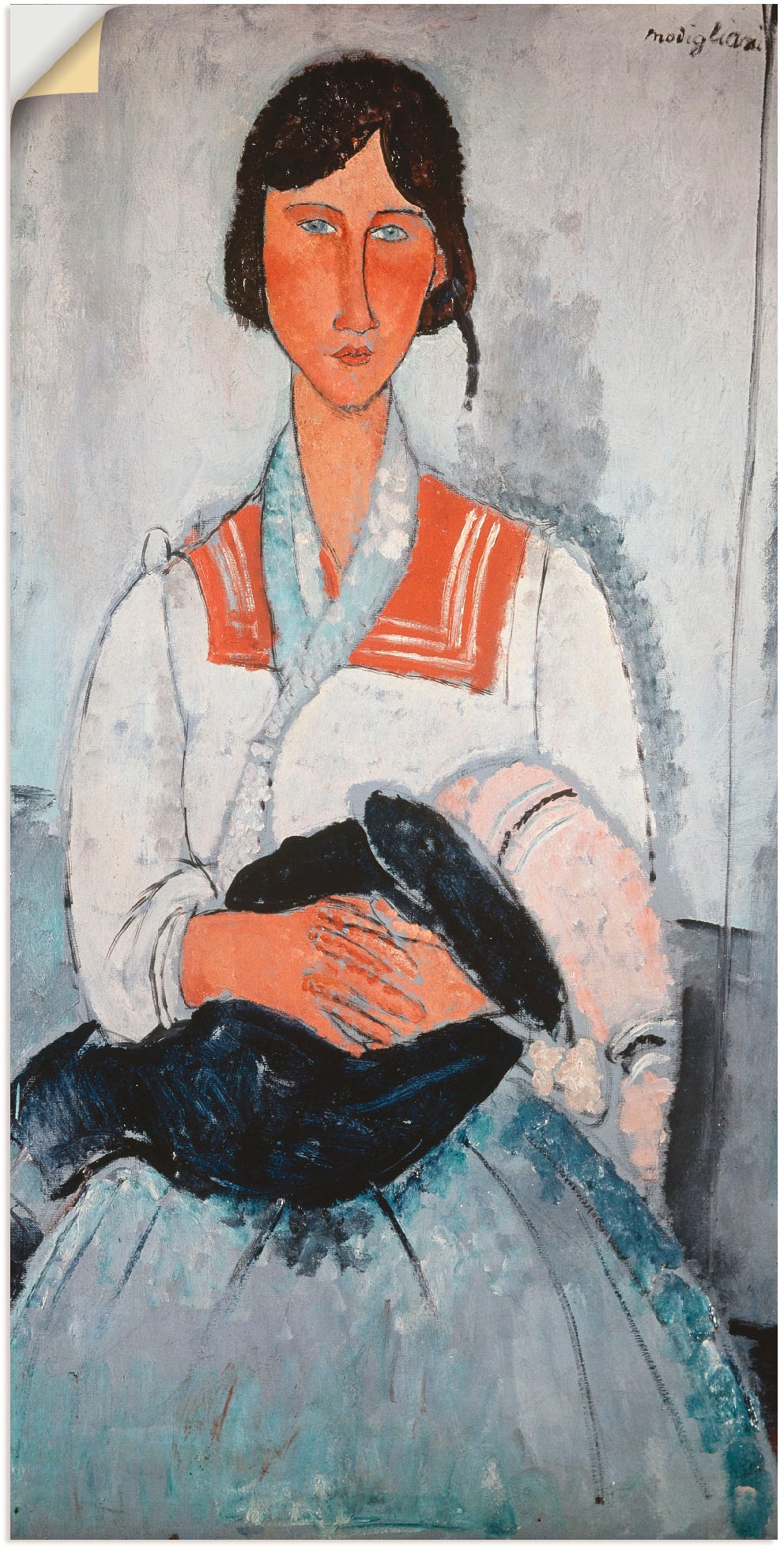 Image of Artland Wandbild »Zigeunerfrau mit Kind. 1918«, Frau, (1 St.), in vielen Grössen & Produktarten -Leinwandbild, Poster, Wandaufkleber / Wandtattoo auch für Badezimmer geeignet bei Ackermann Versand Schweiz