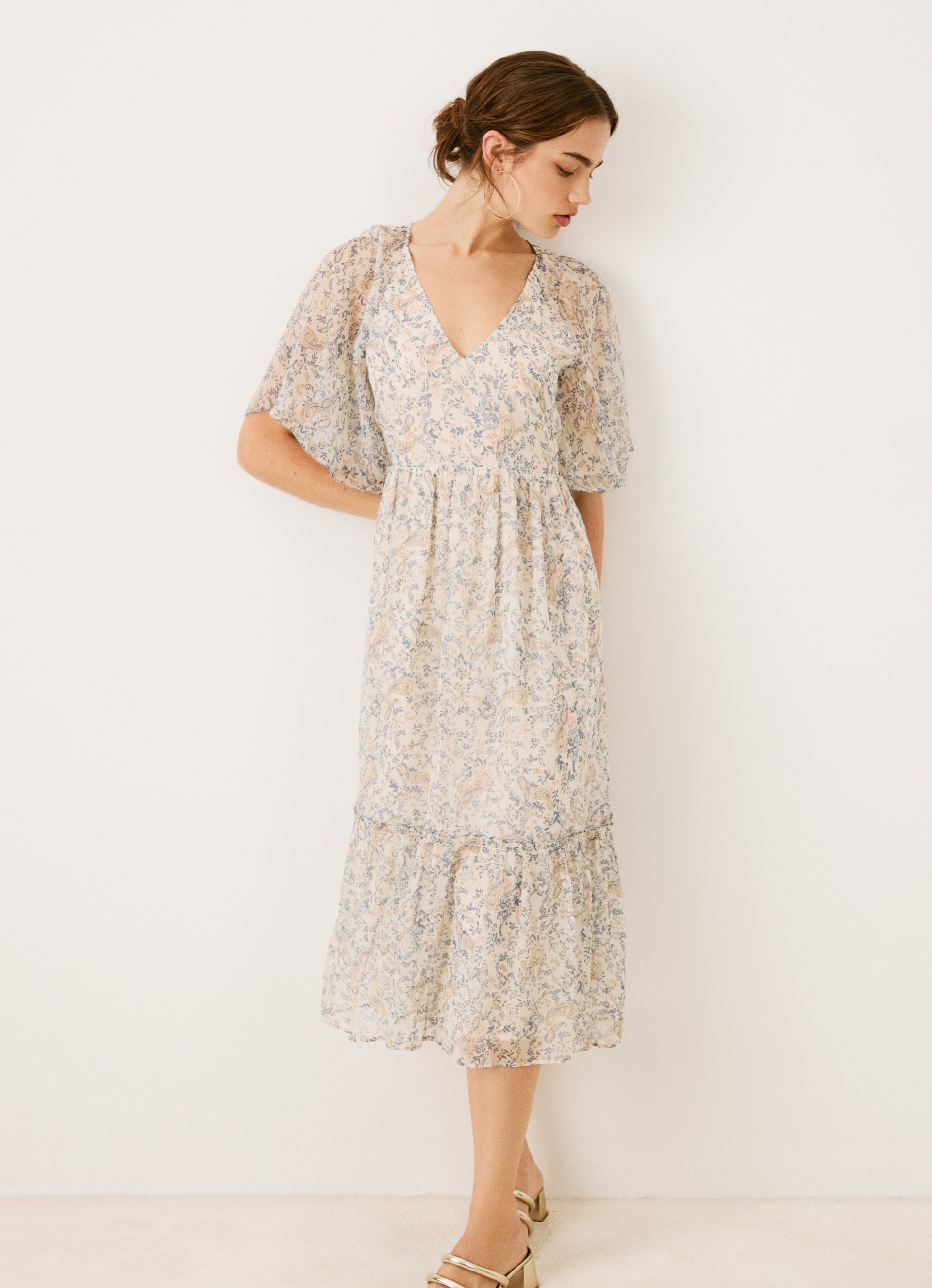 Pepe Jeans Maxikleid »MAY«, mit Paisleymuster, im Boho-Stil