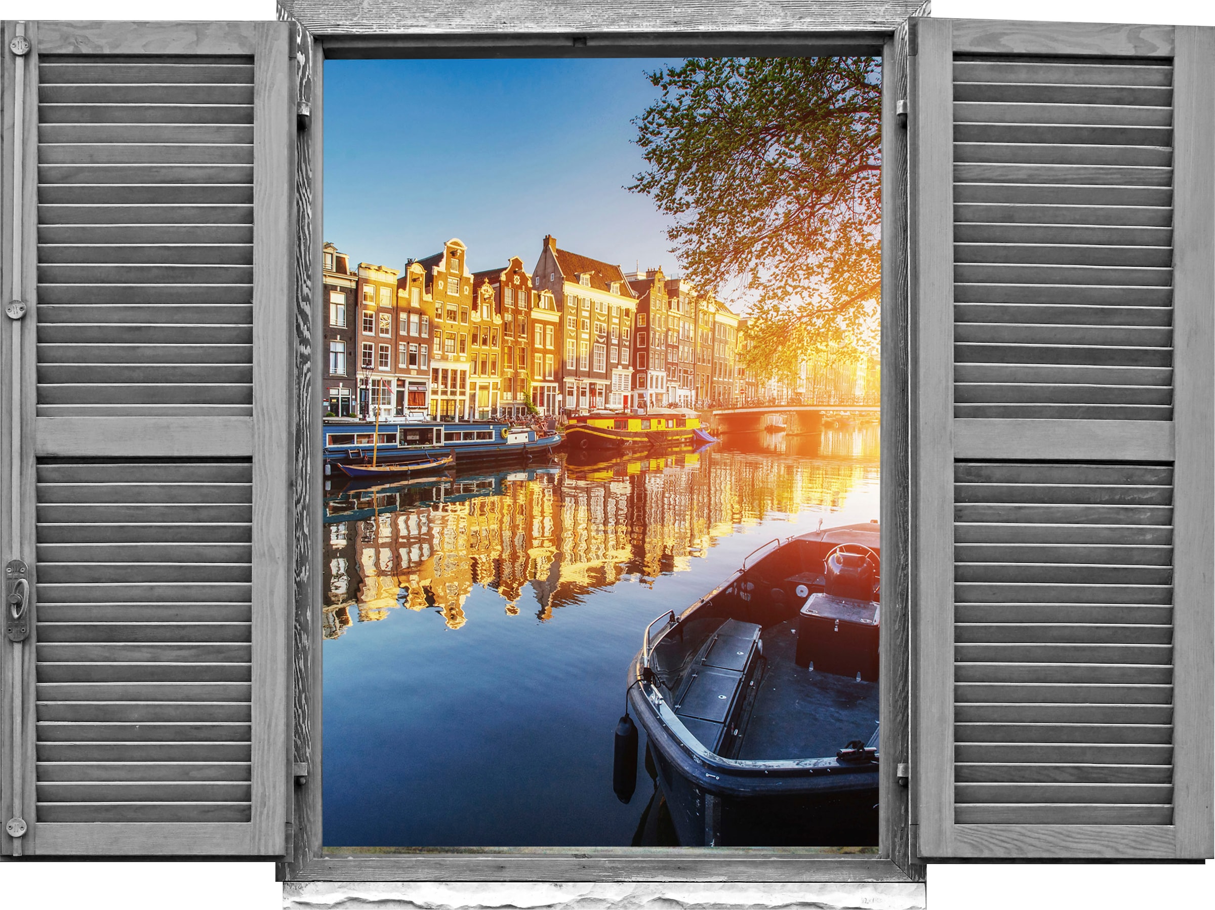 Image of queence Wandtattoo "Holland" Wandsticker, Wandbild, selbstklebend, 3D, Fenster