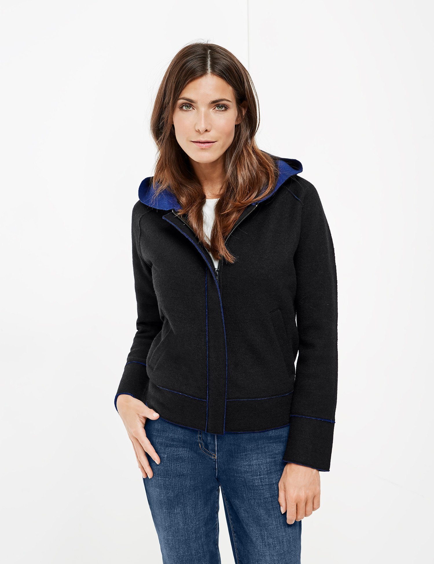 Jacke Strick »Strickjacke aus gekochter Wolle«