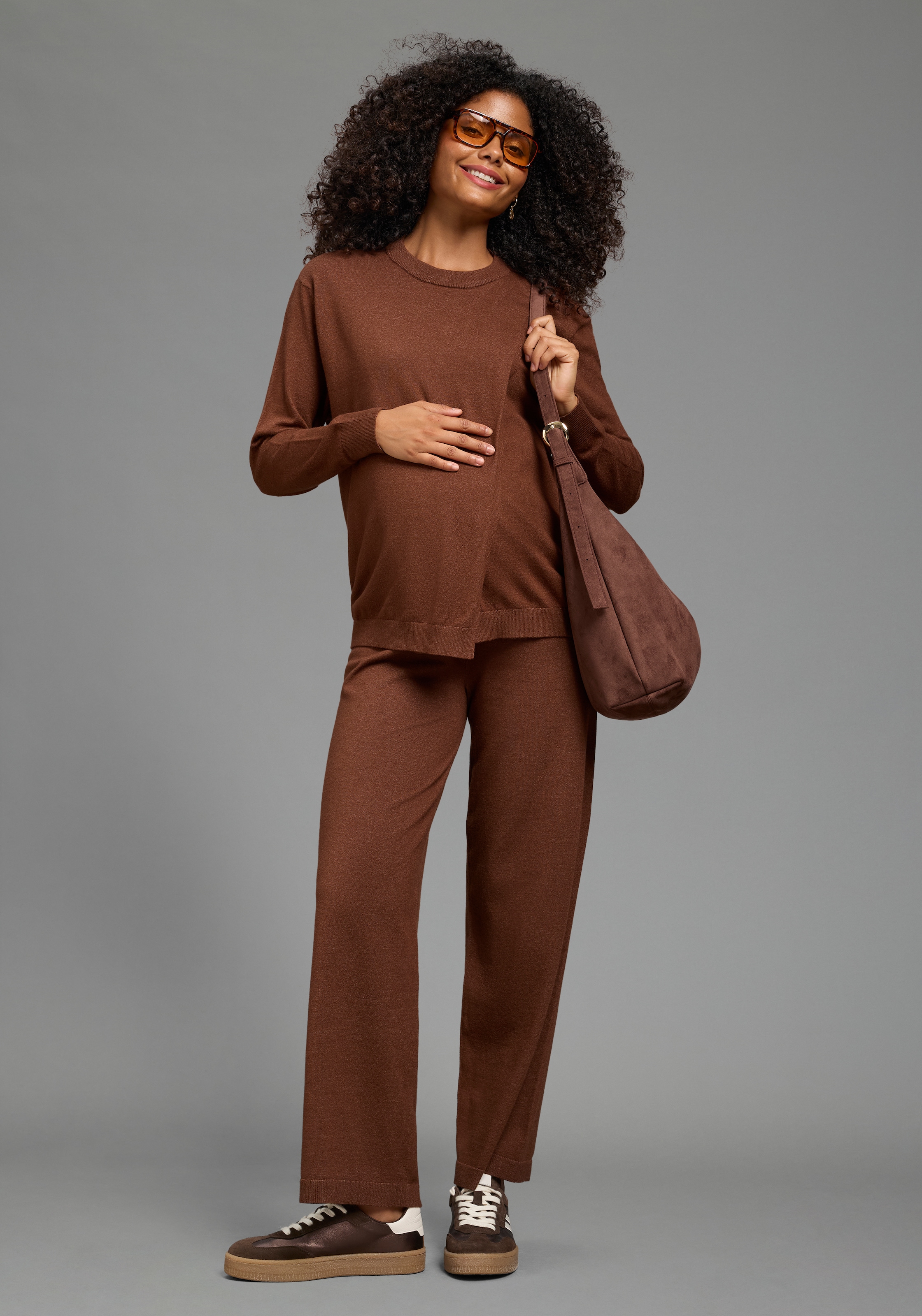 Neun Monate Pull de grossesse »Pullover für Schwangerschaft und Stillzeit« pull de grossesse avec ouverture pratique pour l'allaitement