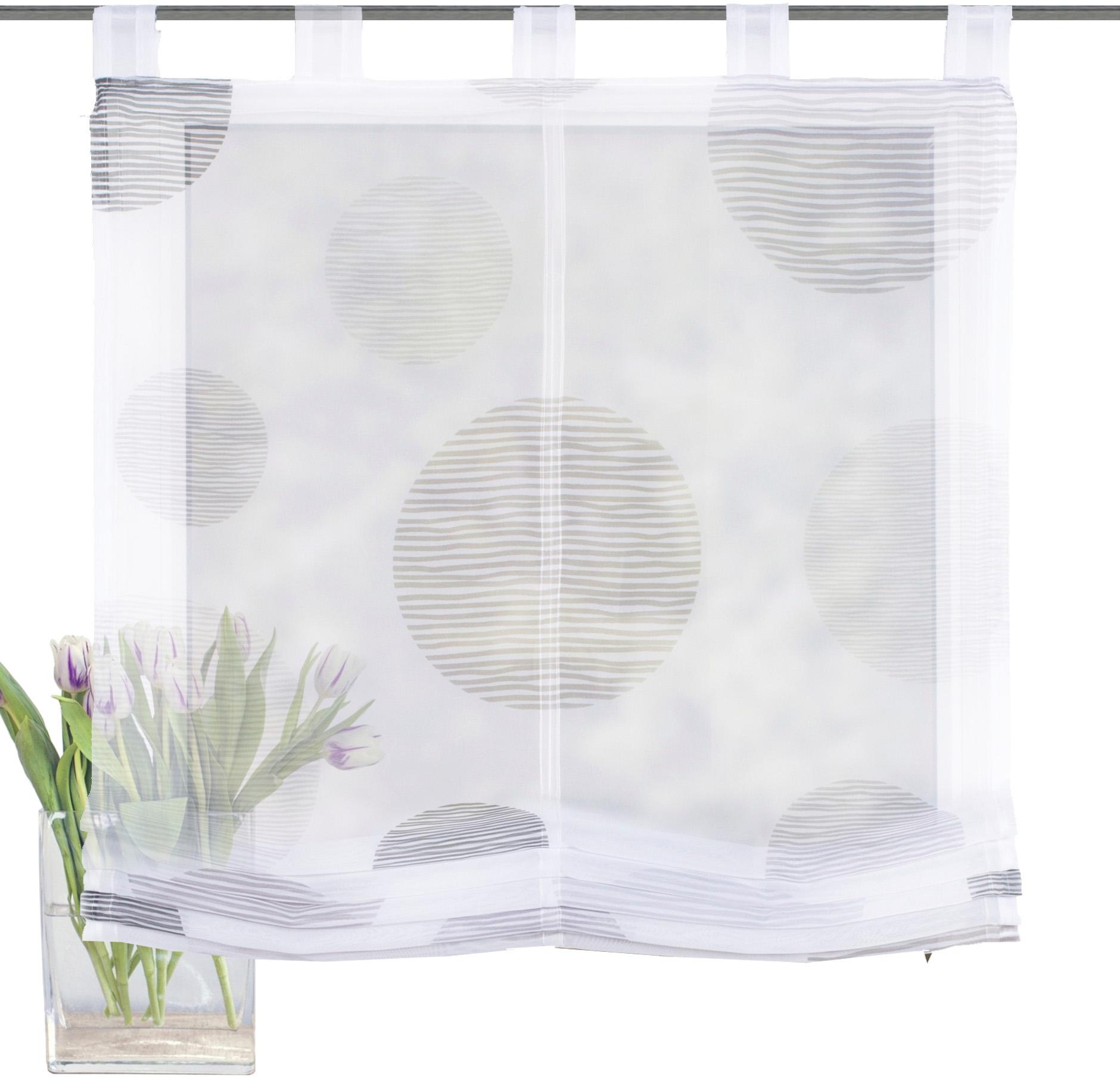 Image of HOME WOHNIDEEN Raffrollo »BORDEN«, mit Schlaufen, ohne Bohren, freihängend bei Ackermann Versand Schweiz