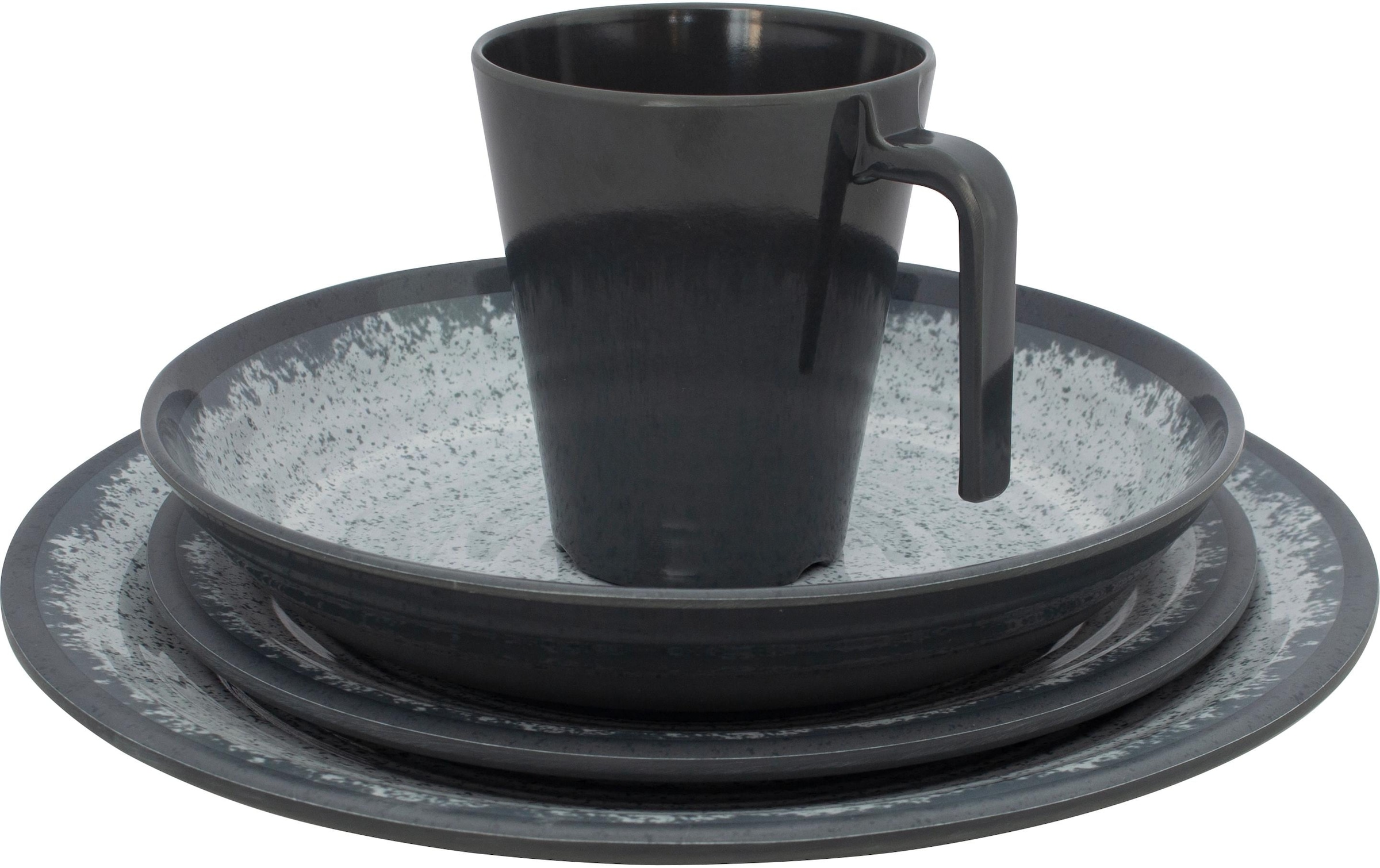 Eurotrail Geschirr-Set »Rock Melamine 16 Stück«