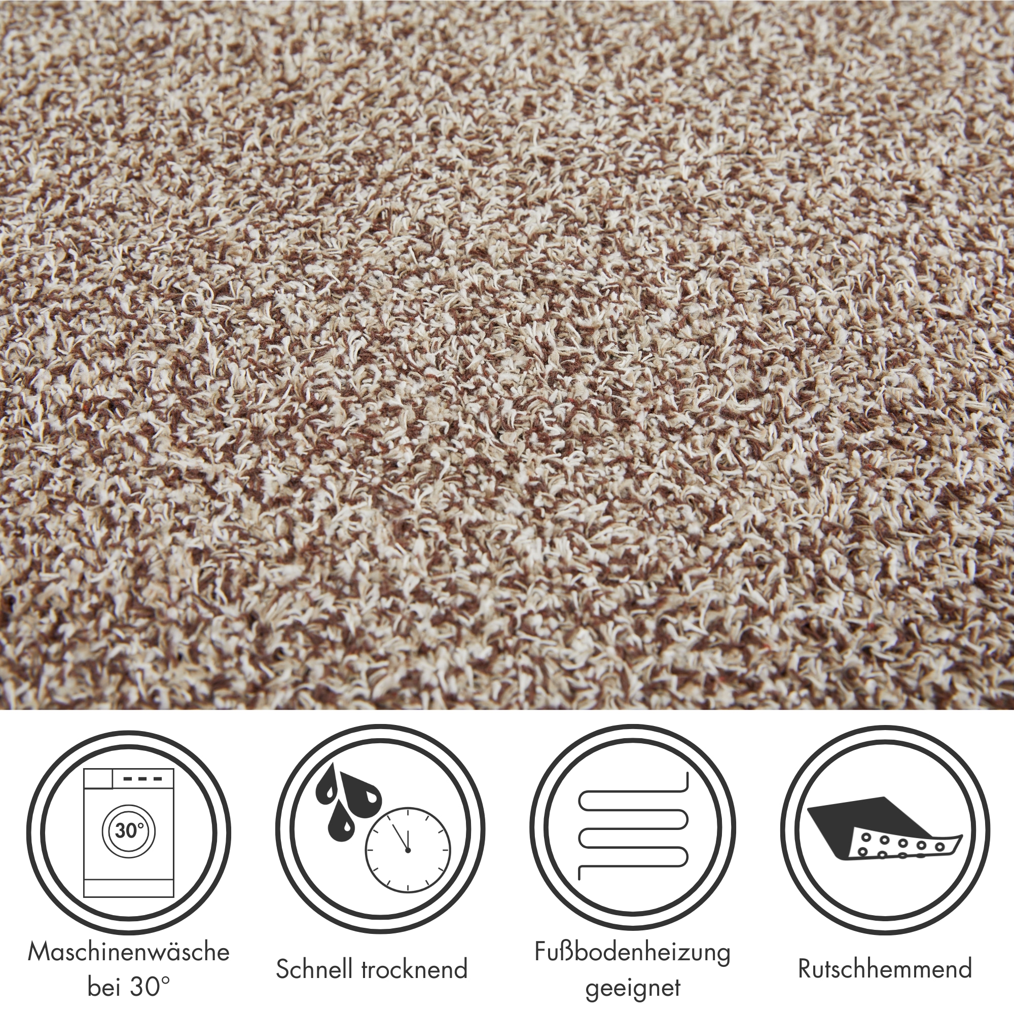 my home Fussmatte »Sydney, Made in Netherlands« rechteckig 6 mm Höhe Schmutzfangmatte, melierte Optik, rutschhemmend, für In- und Outdoor