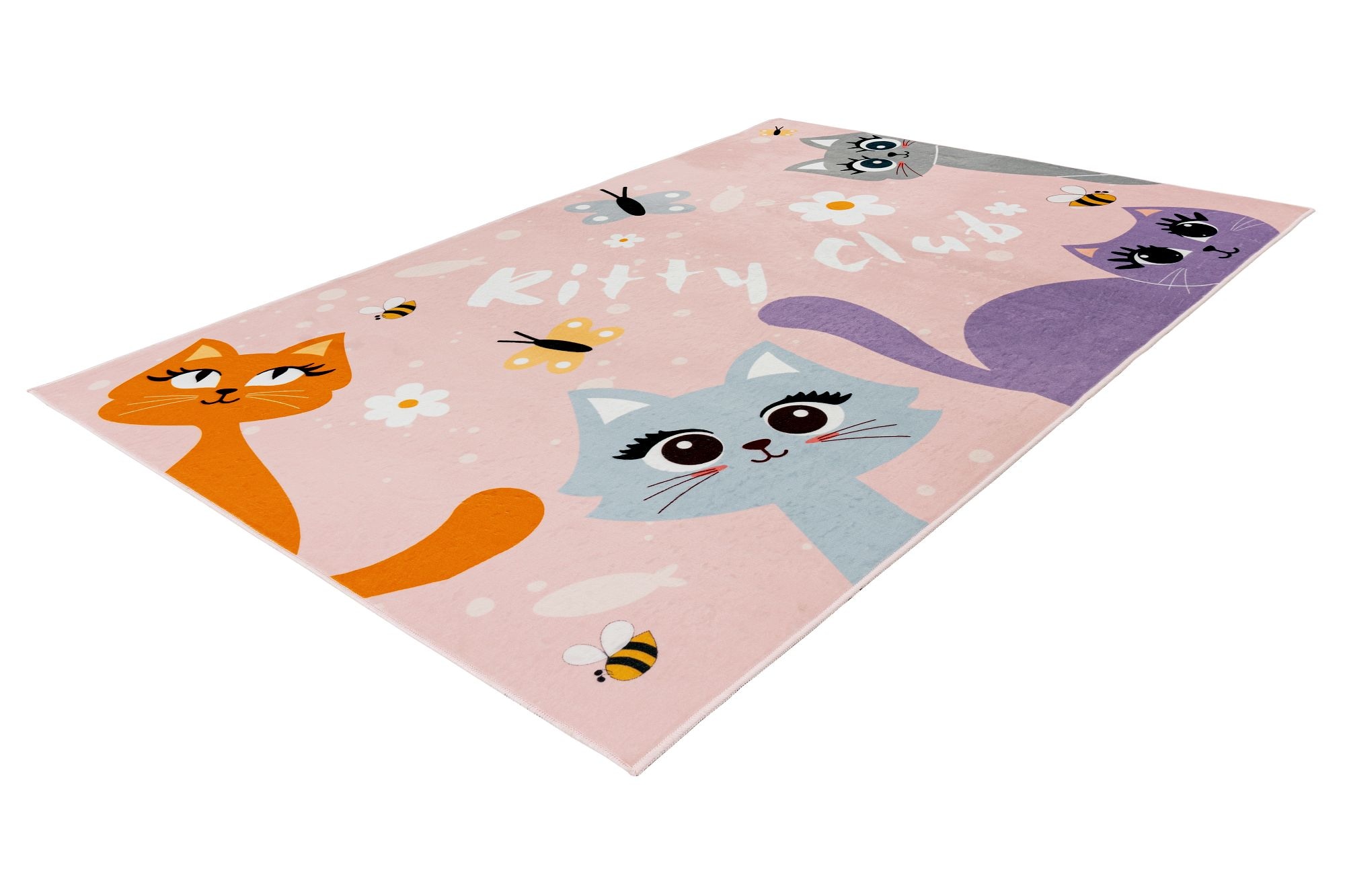 Kayoom Tapis pour enfants »Wonder 129« Rectangulaire 8 mm Höhe Kurzflor, Vegan, Fussbodenheizungsgeeignet
