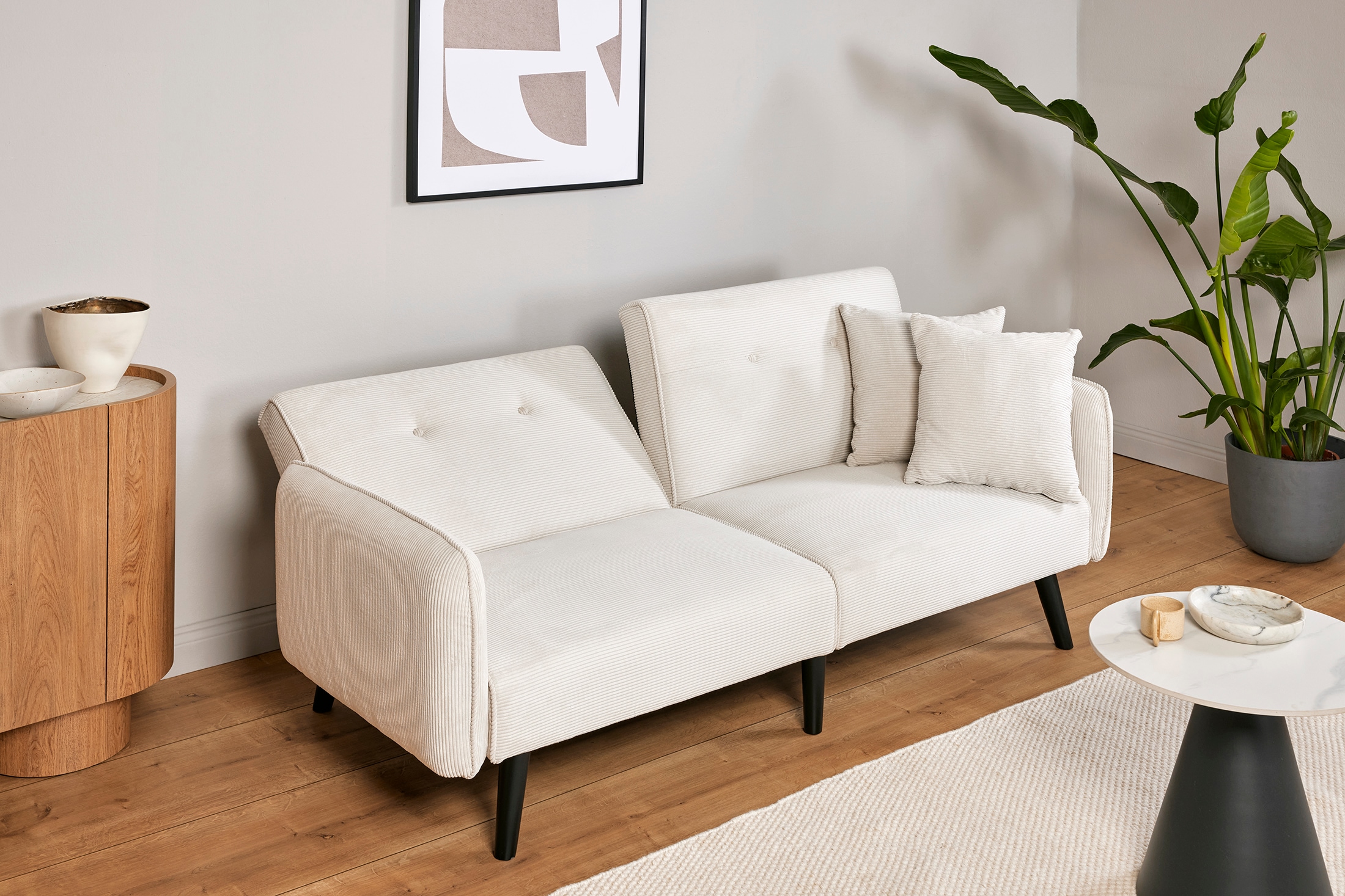 Jahnke Schlafsofa »CHILLAX DOT« mit Relax-und Schlaffunktion, inkl. Kissen, Breite 191 cm