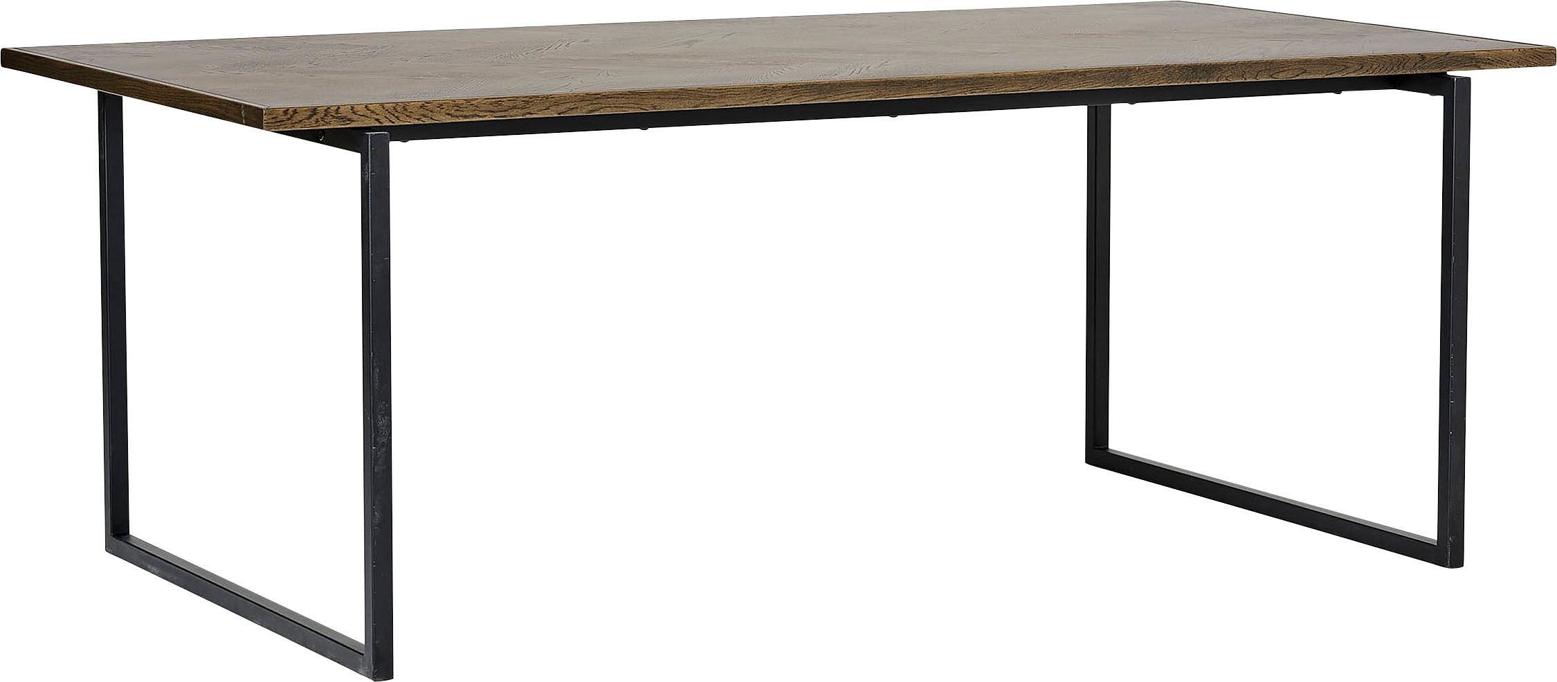 Image of andas Esstisch »Nyvallen«, mit einem robusten, schwarzen Metallgestell und einer schönen Holzoptik Tischplatte, Breite 200 cm bei Ackermann Versand Schweiz