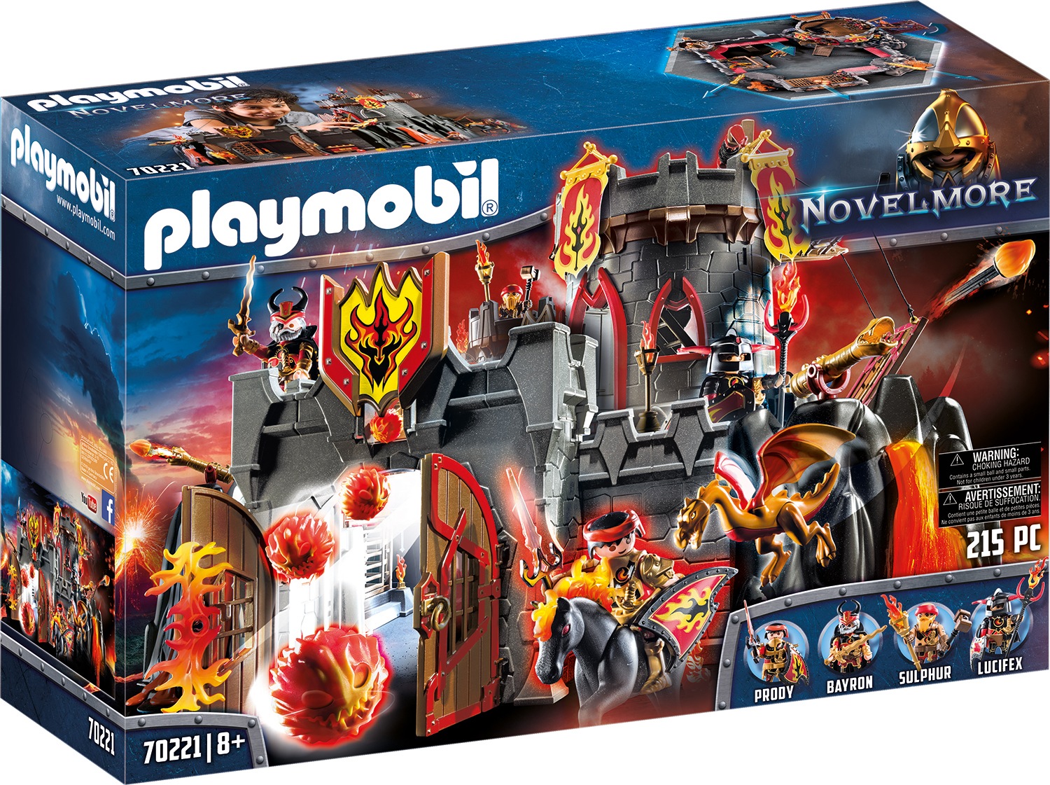 Image of Playmobil® Konstruktions-Spielset »Festung der Burnham Raiders (70221), Novelmore«, (215 St.), Made in Germany bei Ackermann Versand Schweiz