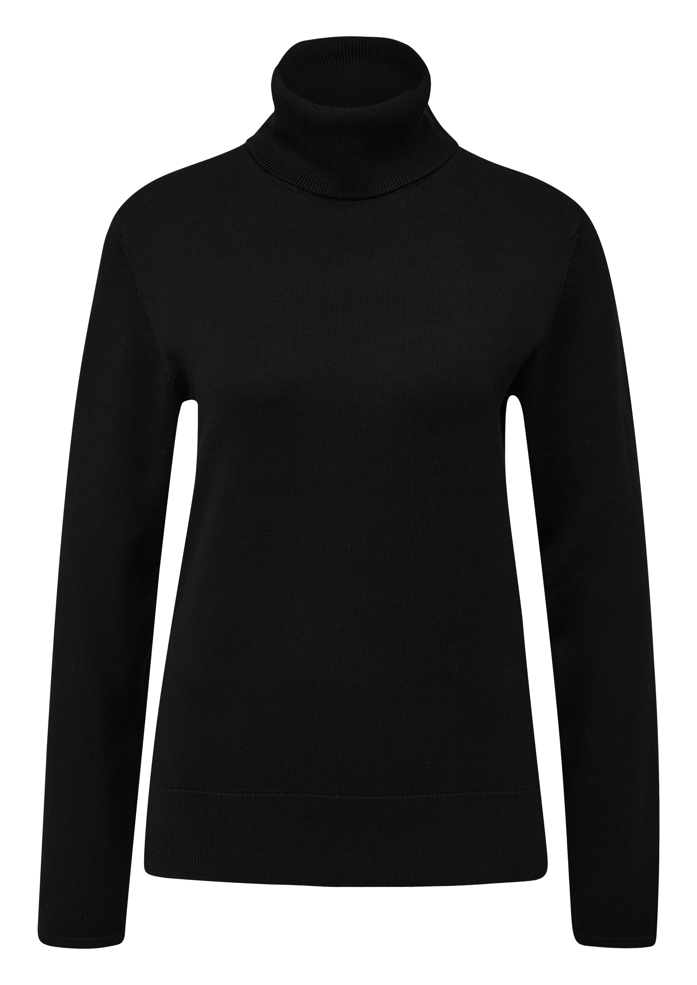 s.Oliver BLACK LABEL Rollkragenpullover, mit Rippbündchen