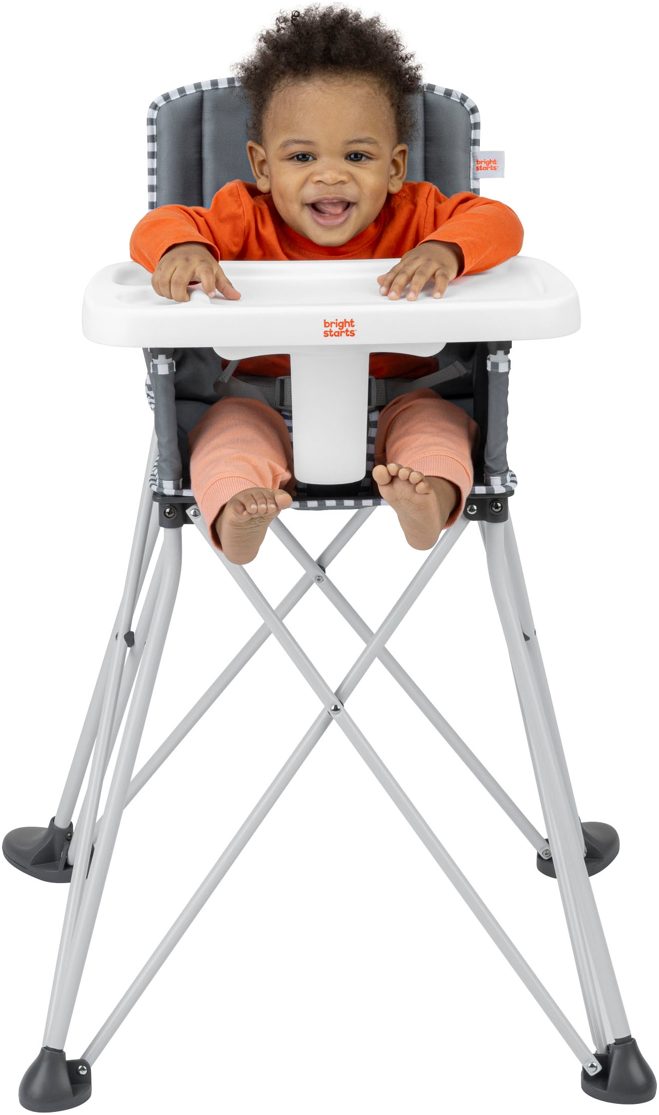 ingenuity Chaise haute »Pop ‘N Dine Portable High Chair - Grau« () ideal für Unterwegs