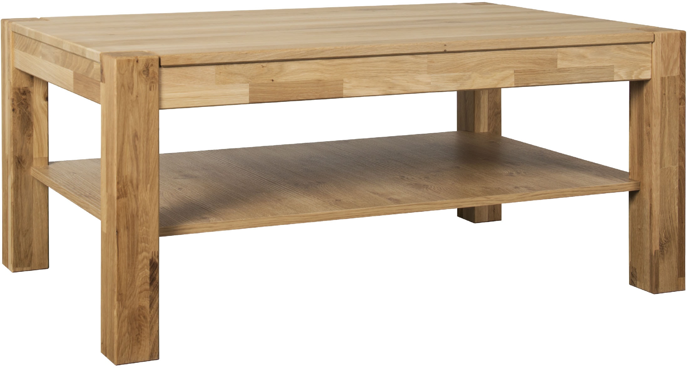 Image of VOGL Möbelfabrik Couchtisch "Toronto" in 2 Grössen, mit Ablageboden, teilmassiv, Höhe 46 cm, Made in Germany