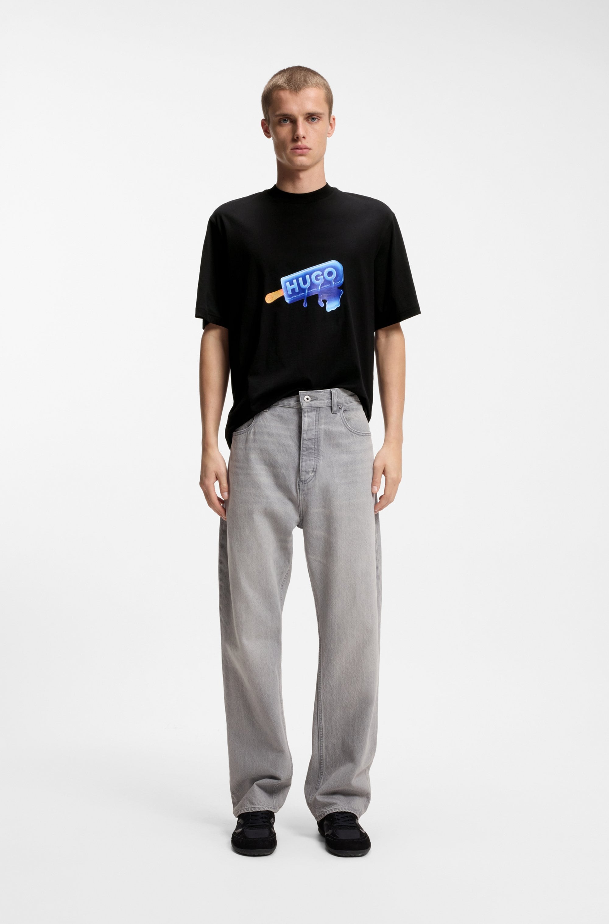 HUGO Blue T-Shirt »Noglasy« mit Rundhals, regular fit