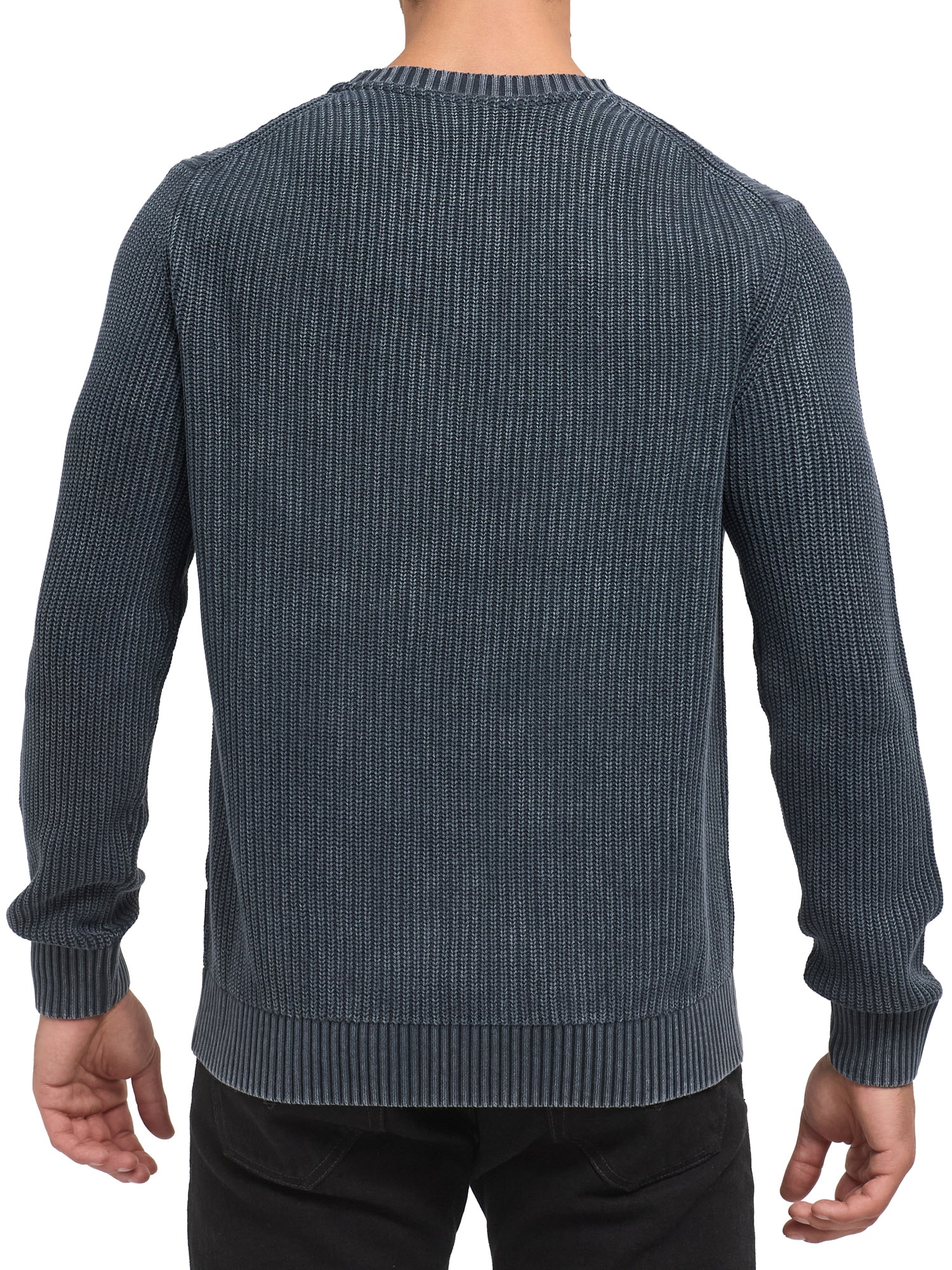 Indicode Pull à col rond »INTorpedo« Baumwolle, regular fit