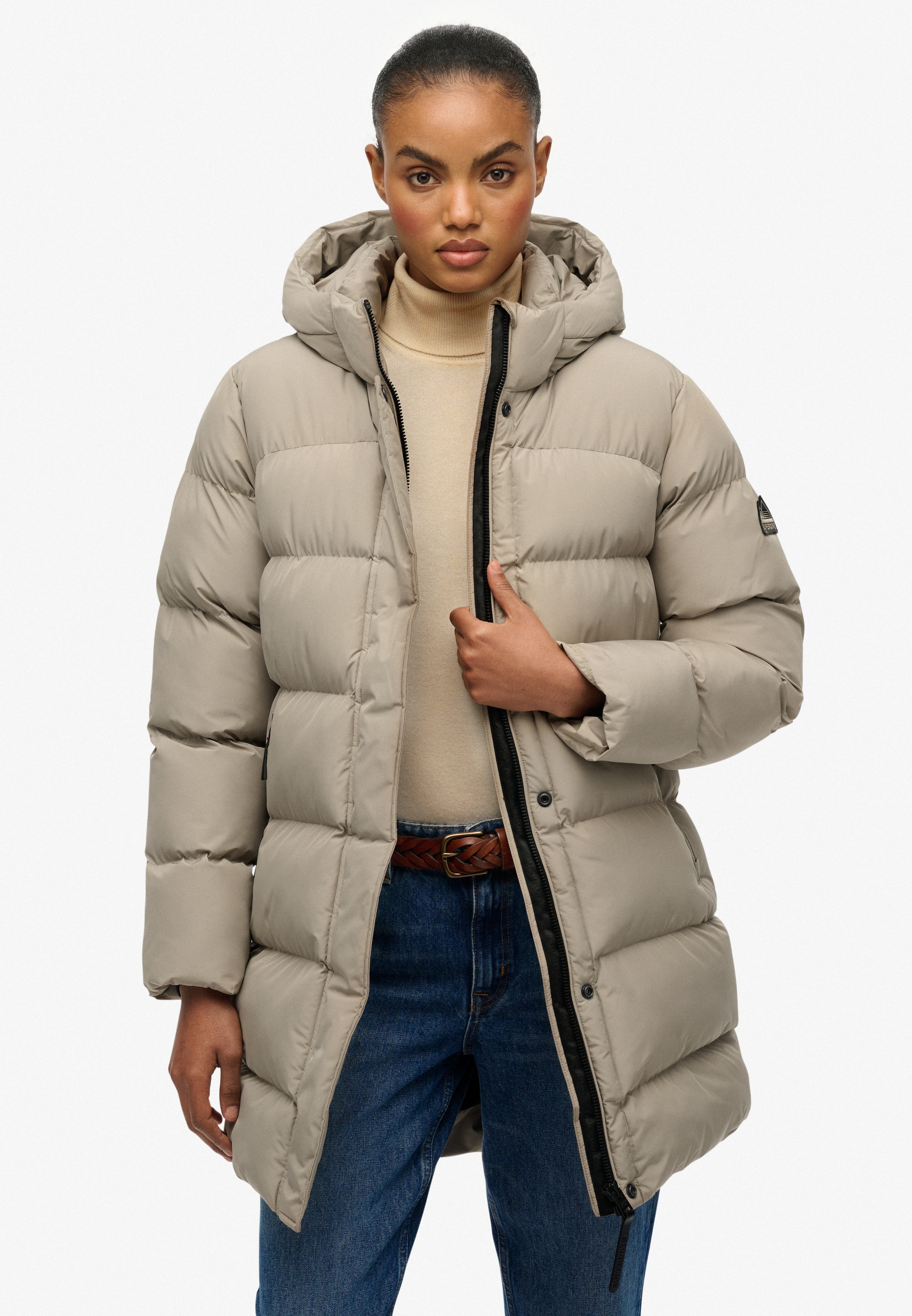 Superdry Veste matelassée »HOODED SPORTS PUFFER MID JKT« mit Kapuze