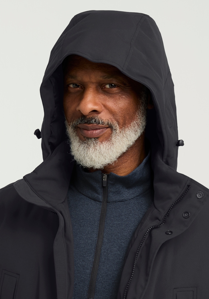 Jack Wolfskin Funktionsparka »CANYON SHIELD PARKA M« für Winter, atmungsaktiv, winddicht, mit abnehmbarer Kapuze