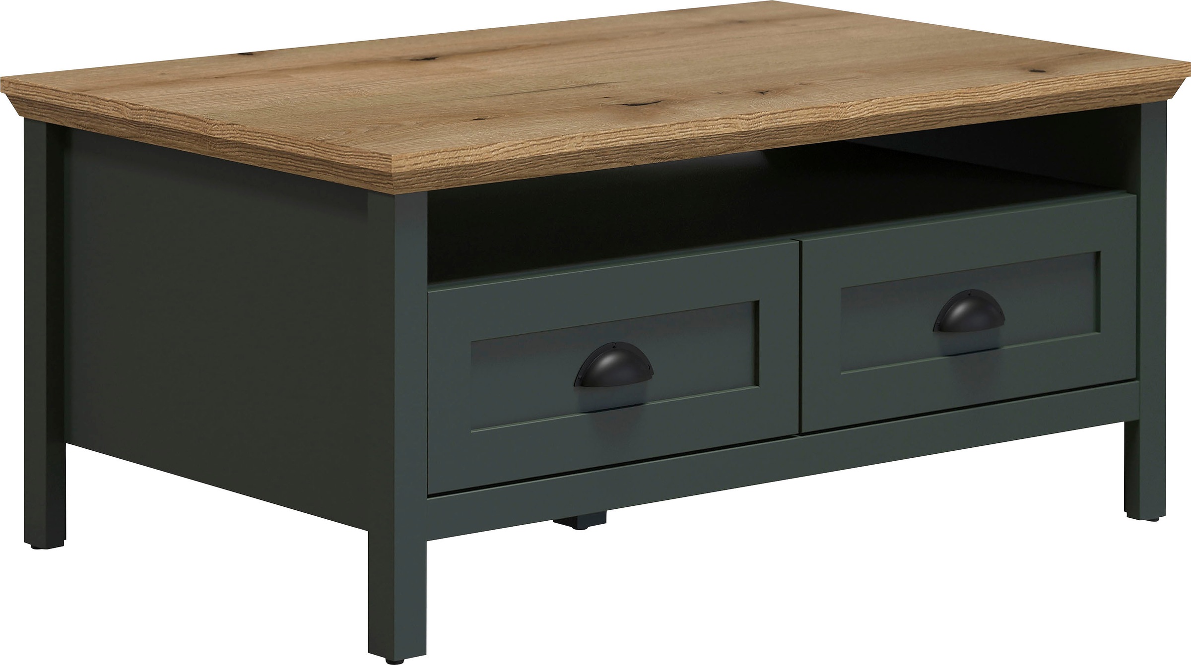 Home affaire Couchtisch "Vienna" 1 Stk. tlg. Sofatisch mit 2 Schubladen und Ablagefläche - (B/T/H) 101/60/45 cm