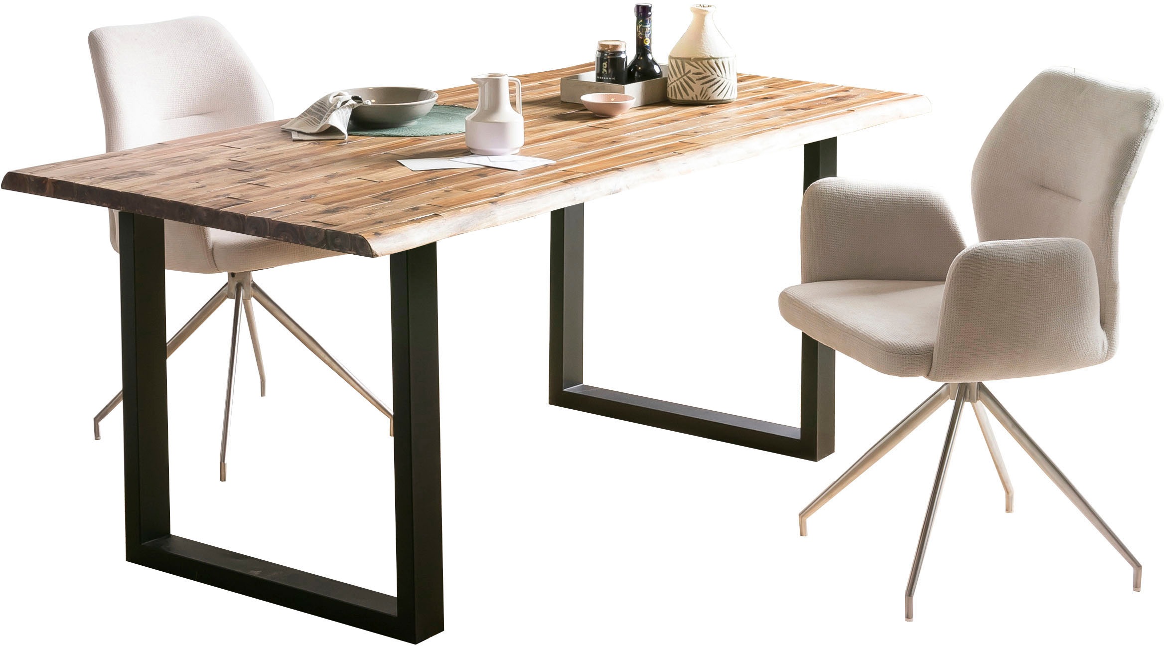 Image of SalesFever Esstisch "Design Esstisch für stilvolles Ambiente" Doppelt lackierte Tischplatte für Langlebigkeit