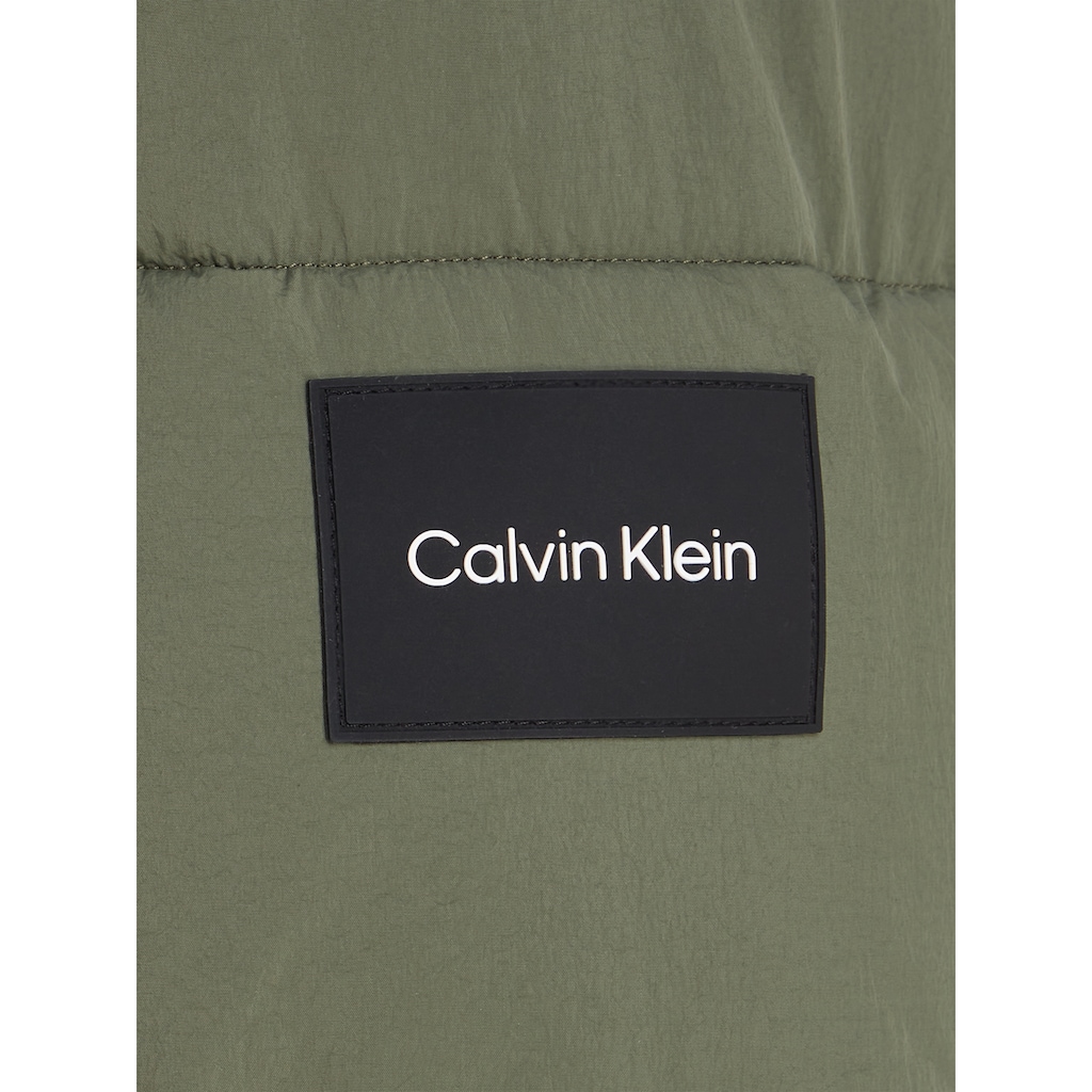 Calvin Klein Steppjacke »CRINKLE NYLON LONGLENGTH PUFFER«, mit Kapuze