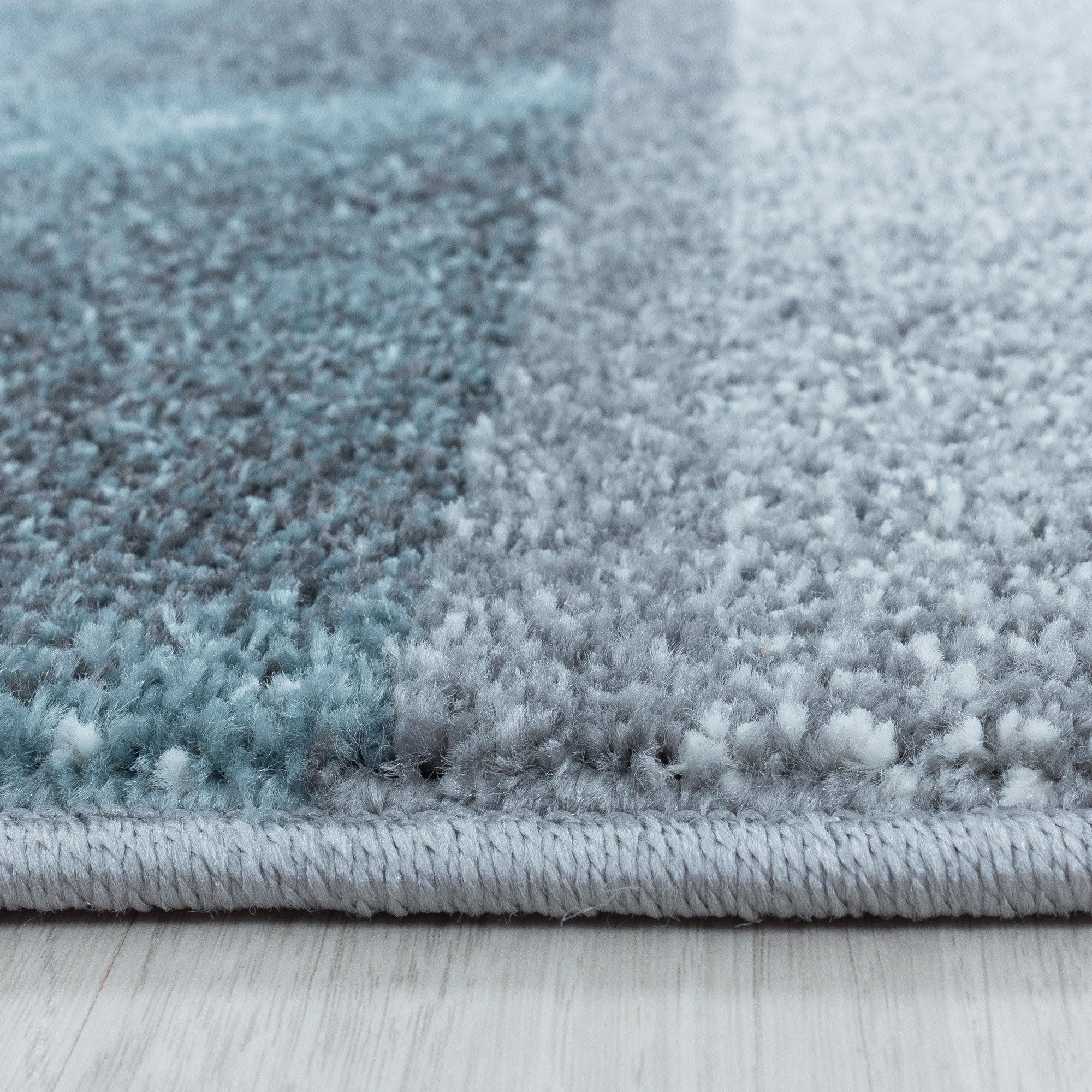 Ayyildiz Teppiche Teppich »OTTAWA 4201«, rechteckig, 8 mm Höhe, Karo Muster, Kurzflor, Wohnzimmer