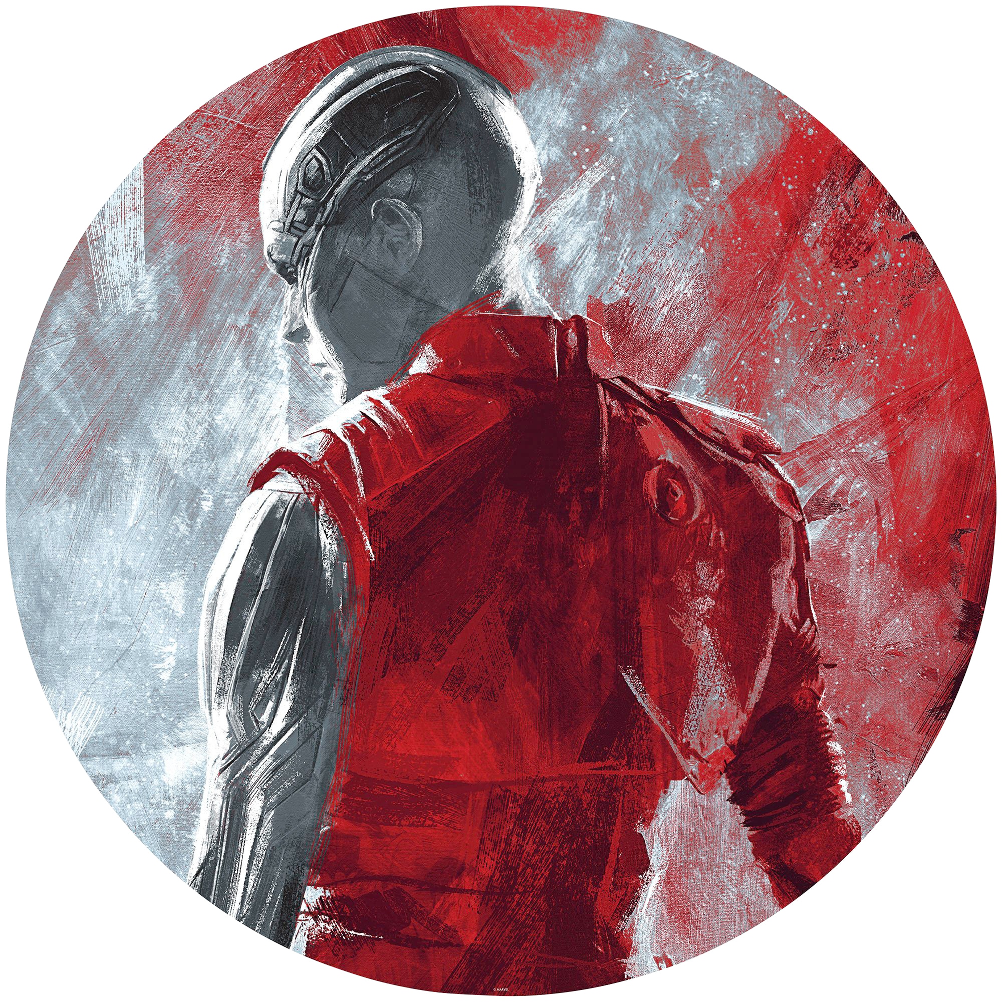 Image of Komar Fototapete "Vlies selbstklebend - Avengers Painting Nebula - Grösse 125 x 125 cm" bedruckt glatt Kinderzimmer