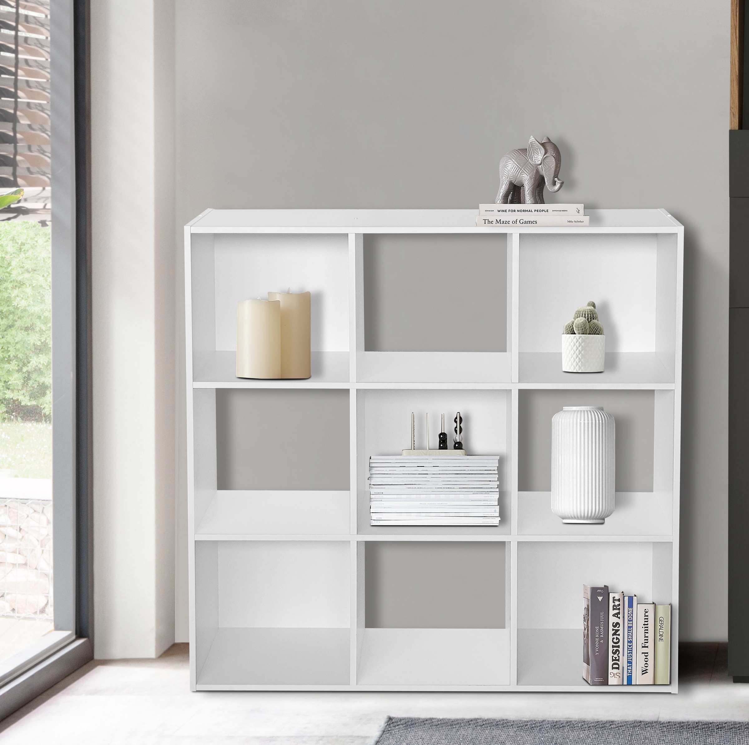 Home affaire Aktenregal "Nahuel" Bücherregal, Würfelregal im modernen Design, B 91 x H 91 cm