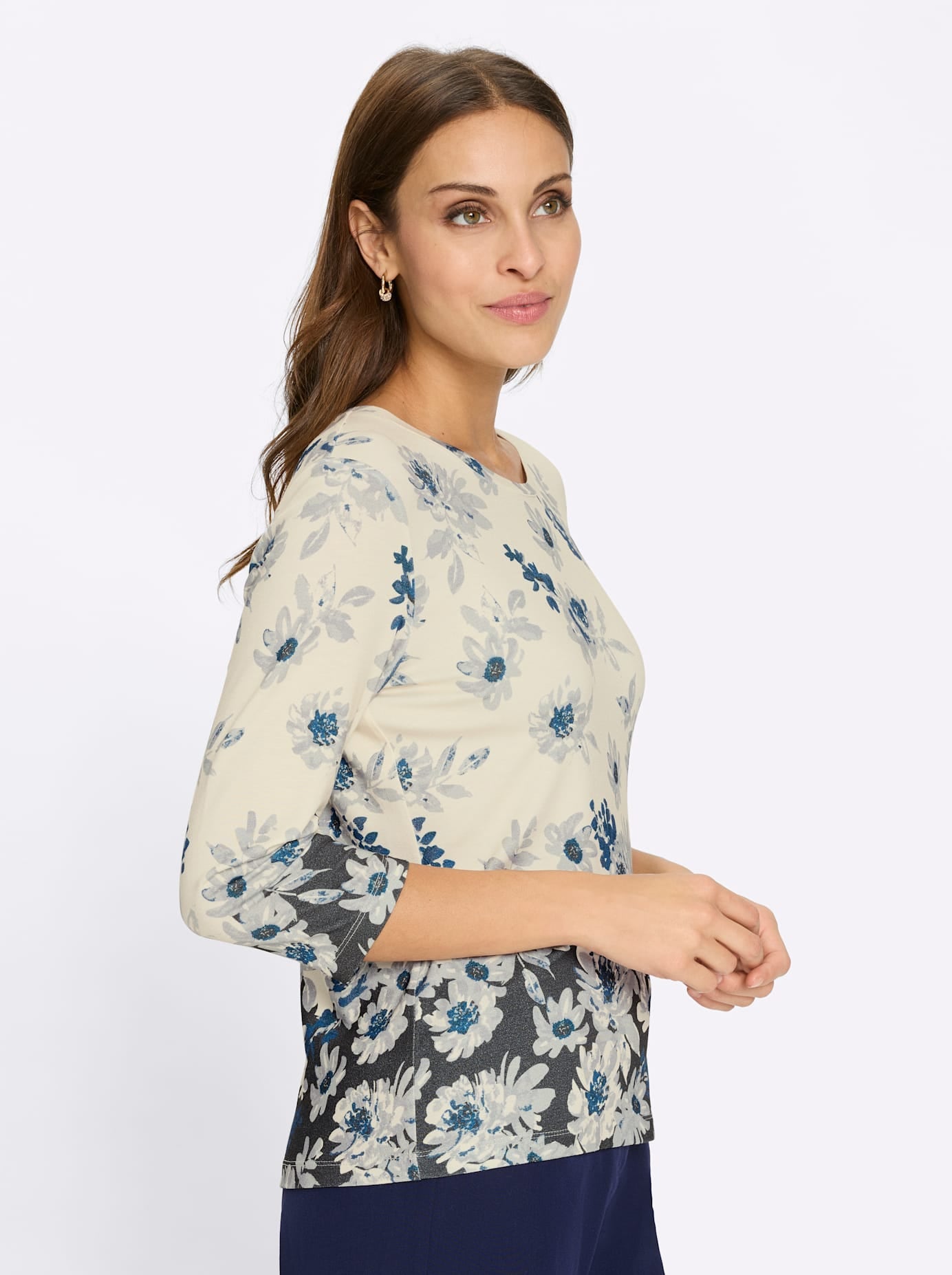 Lady 3/4-Arm-Shirt »Druck-Shirt« 1 tlg.