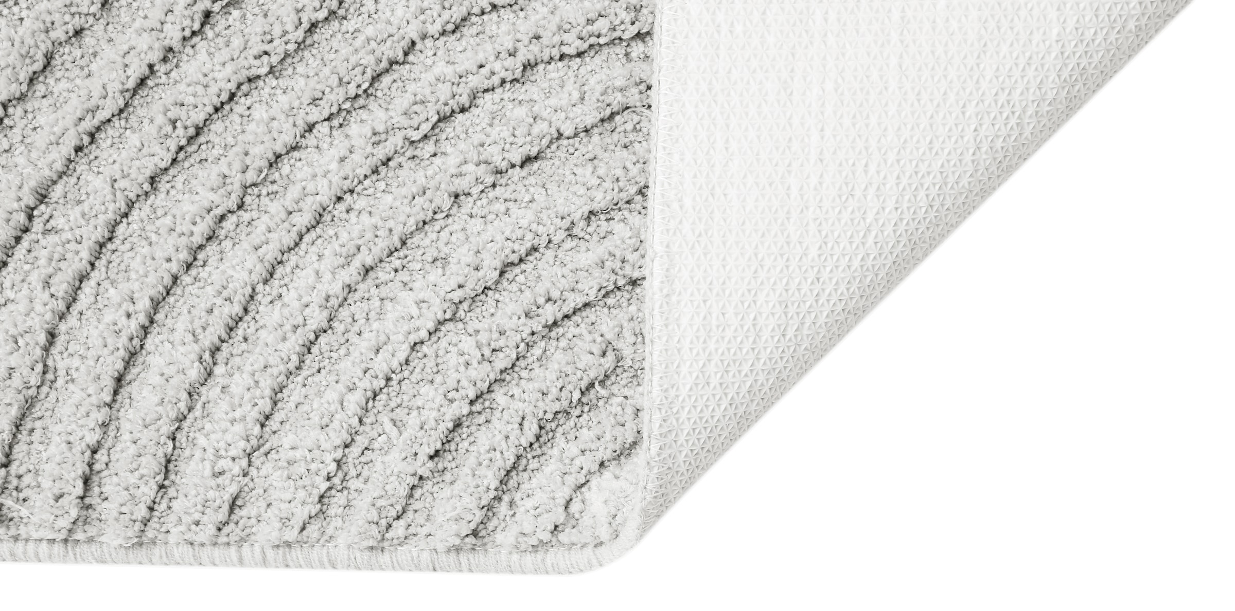 my home Badematte »Ognon, Scandi, Boho, modernes Muster«, rutschhemmend beschichtet, fussbodenheizungsgeeignet-schnell trocknend-strapazierfähig, Badteppich, Uni Farben, Hoch-Tief-Effekt