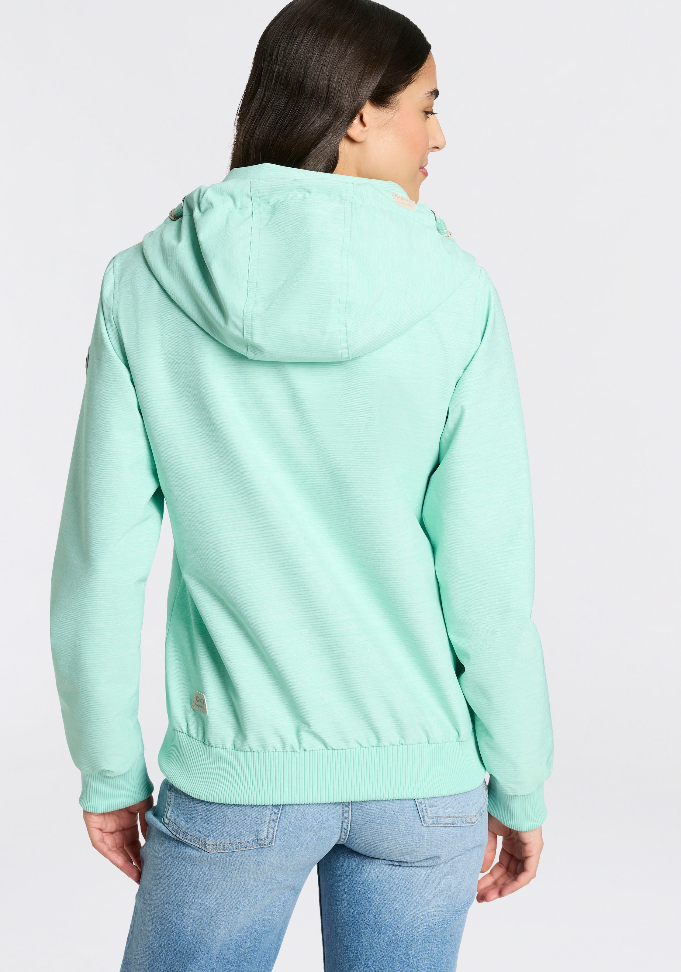 Ragwear Outdoorjacke »NUGGIE O« mit Kapuze hüftlanger Schnitt, hochschliessender Kragen, mit Reissverschluss