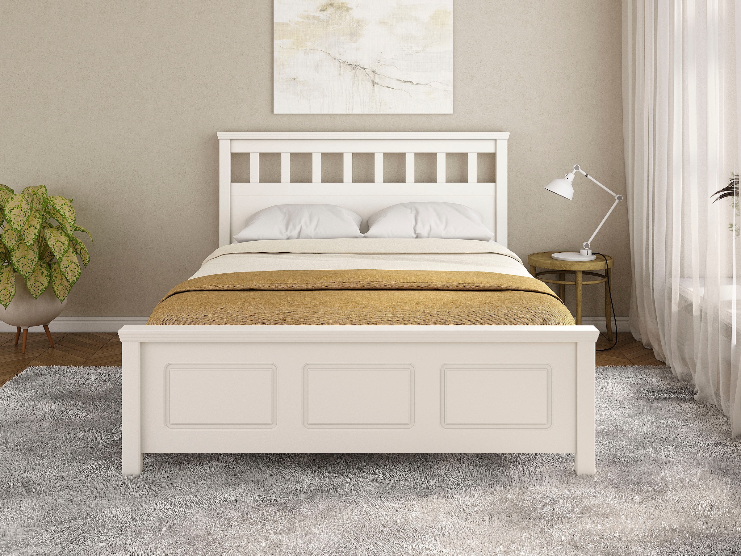GOODproduct Lit »Tillian, Bettgestell, Doppelbett, Bettkasten optional, Made in EU« ,  aus massiver Kiefer in Kombination mit MDF, FSC®, inklusive Lattnerost