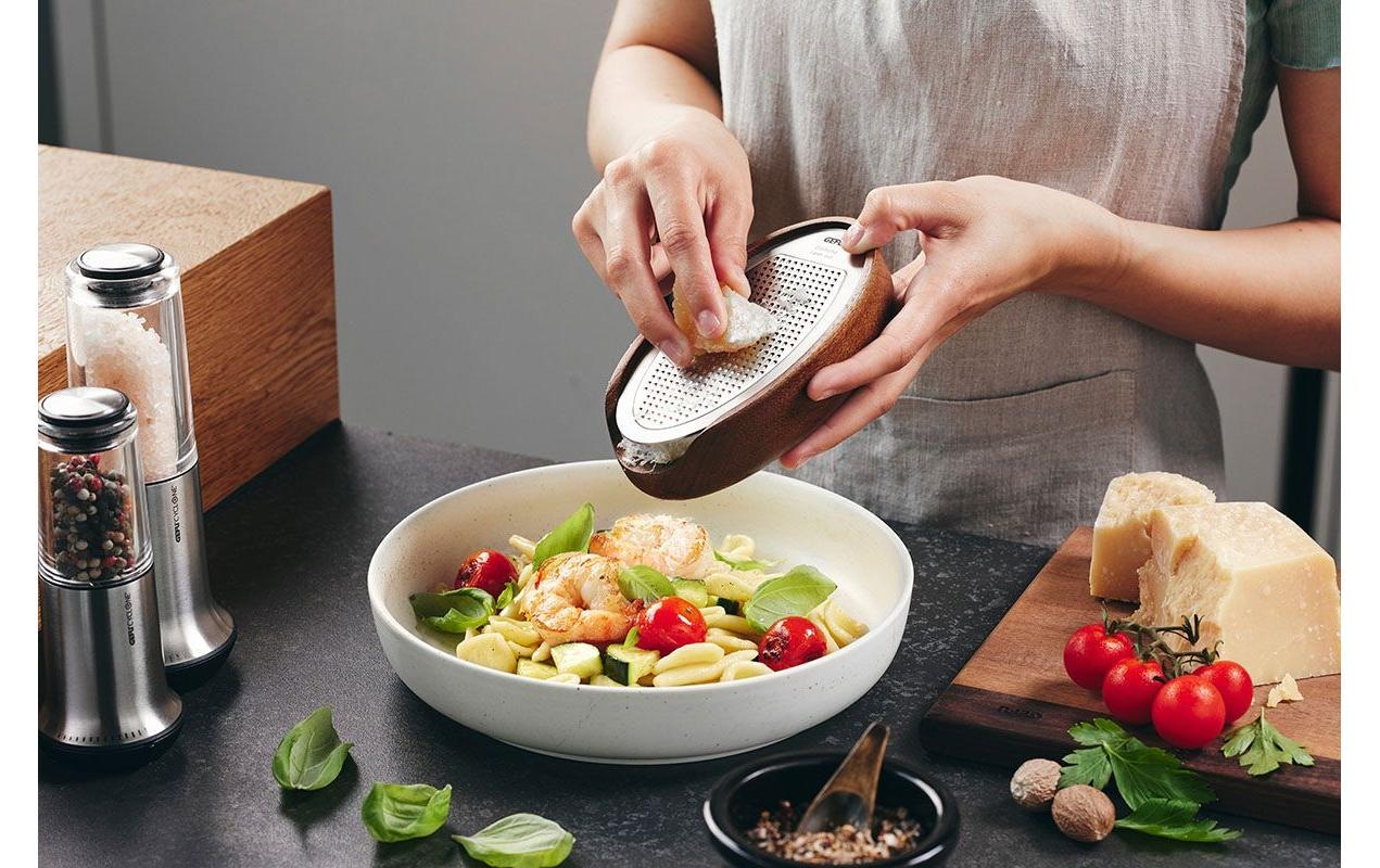 GEFU Küchenreibe »Käsereibe Parmezo Silber/Braun«