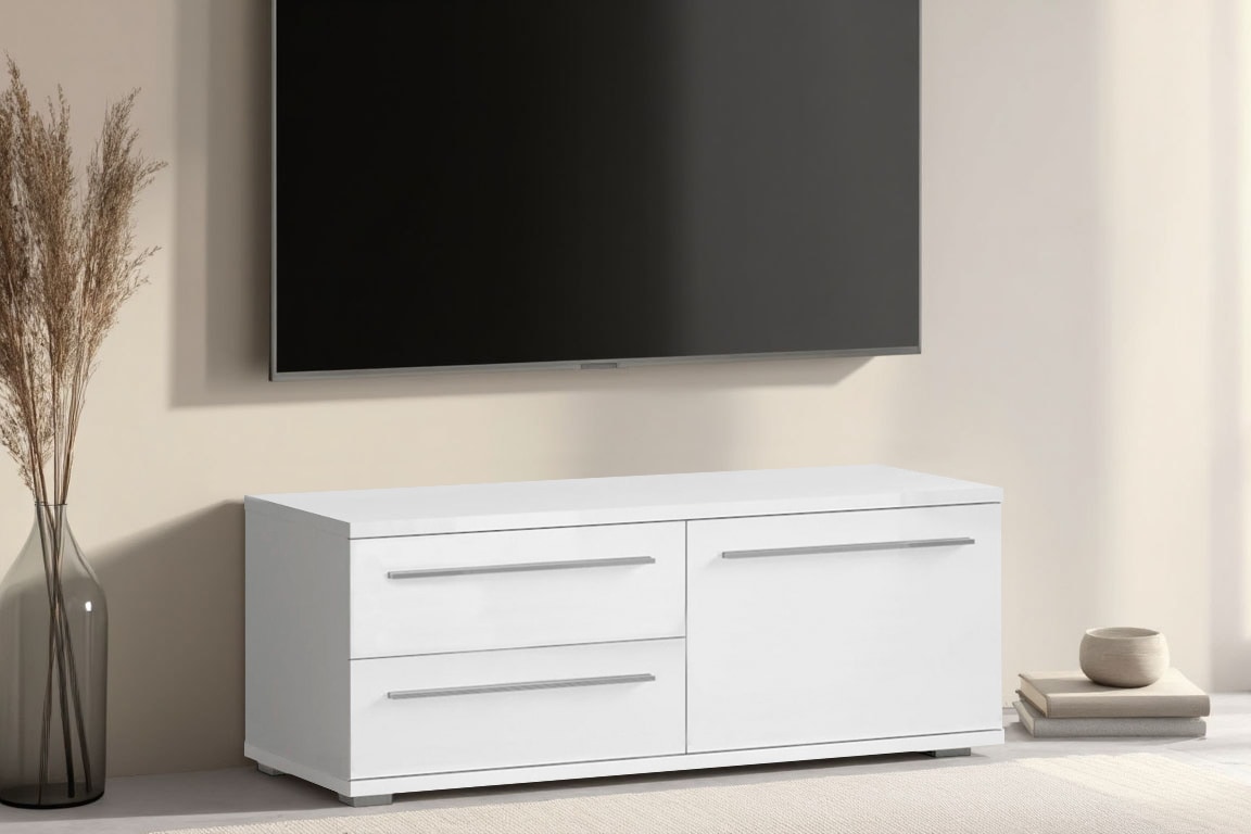 Places of Style TV-Board »Piano«, (H/B/T): 46,2/120/45,2cm), UV lackiert, mit Soft-Close-Funktion