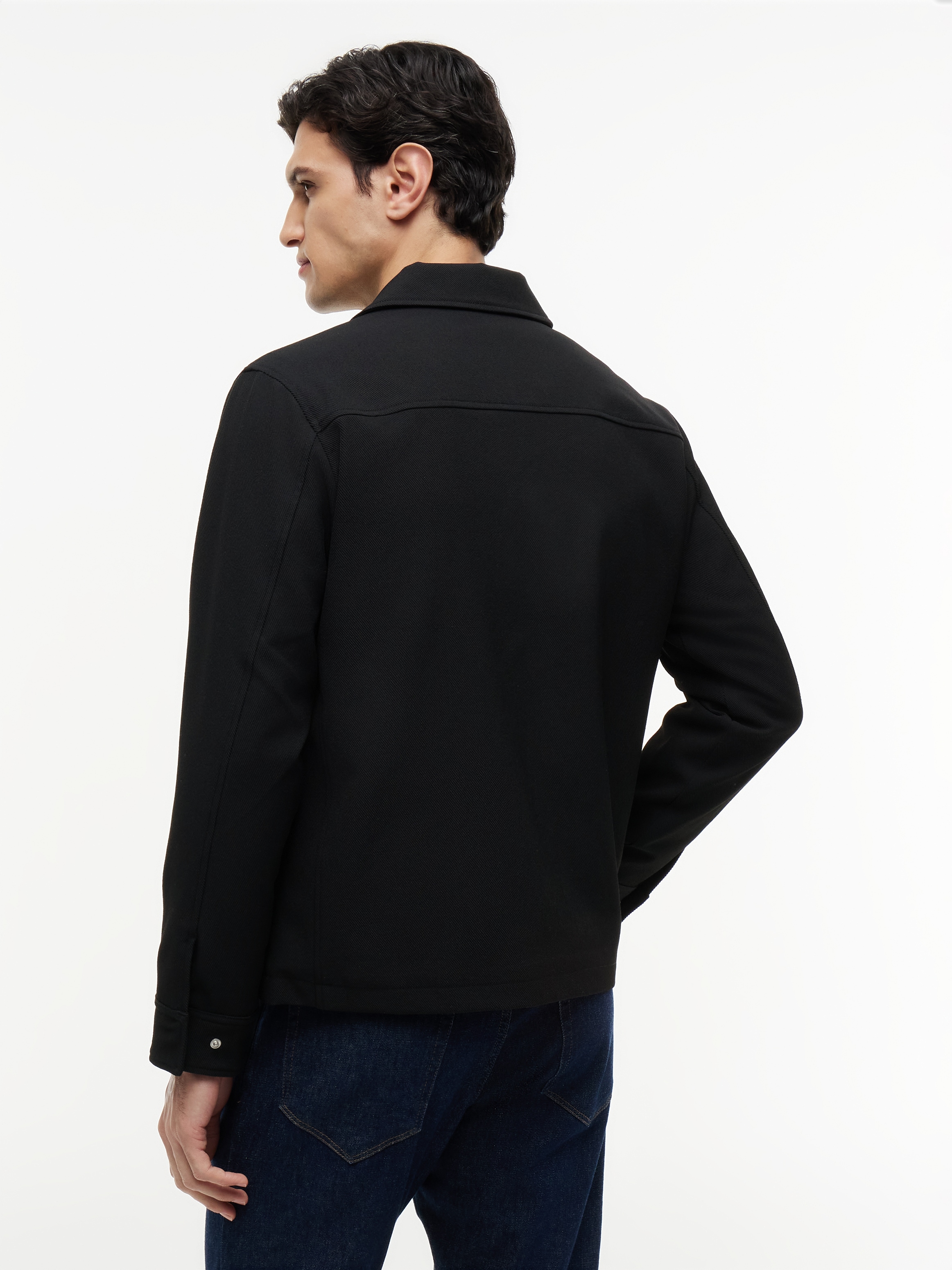 Tommy Hilfiger Kurzjacke »LIGHT WEIGHT TWILL SHACKET« Twill Struktur Übergangsjacke Blouson Stehkragen Jacke